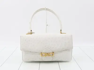 Ostrich leather bag