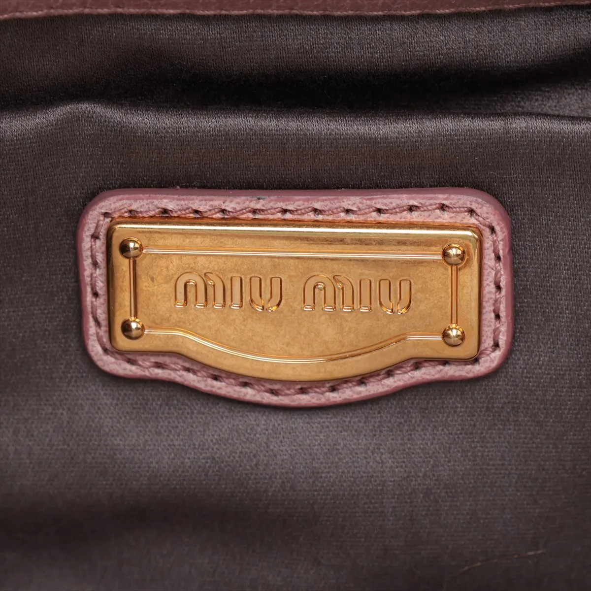Matelassé Leather 2-Way Handbag, Pink — view 11