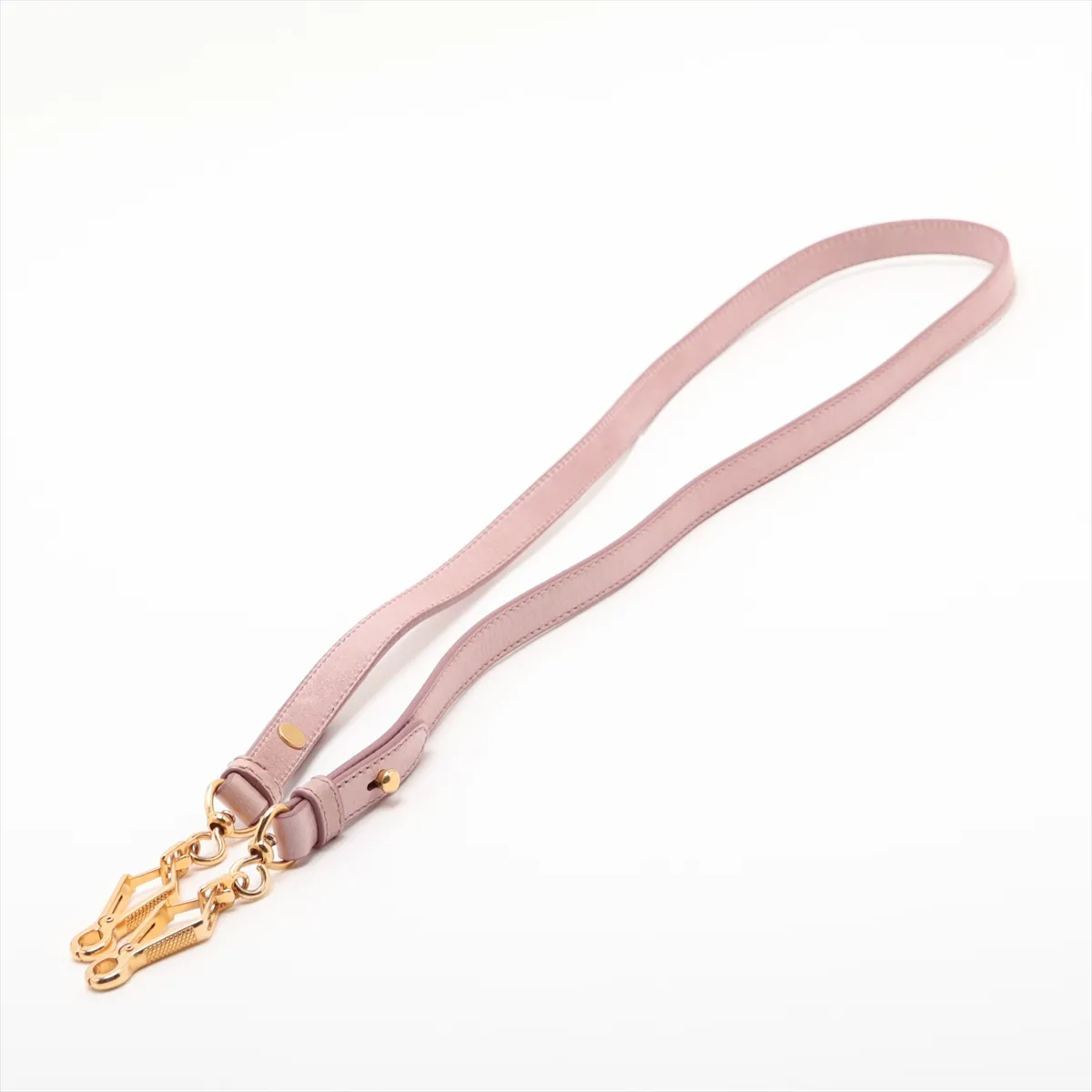 Matelassé Leather 2-Way Handbag, Pink — view 7