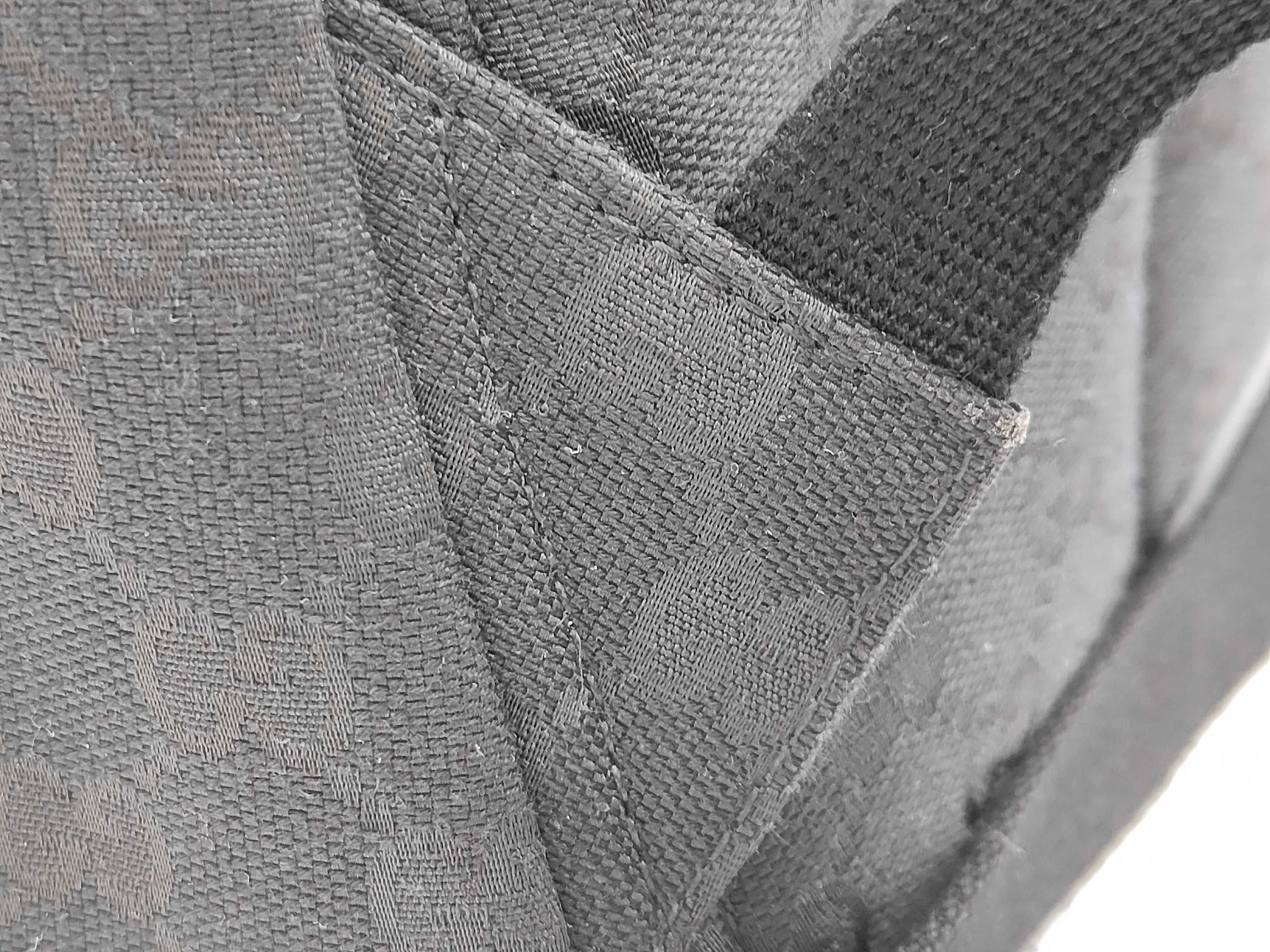 824624/520981 GG Canvas Medium Backpack, Black with Silver Hardware, Canvas with Leather Logo on Bottom, Rucksack — view 7