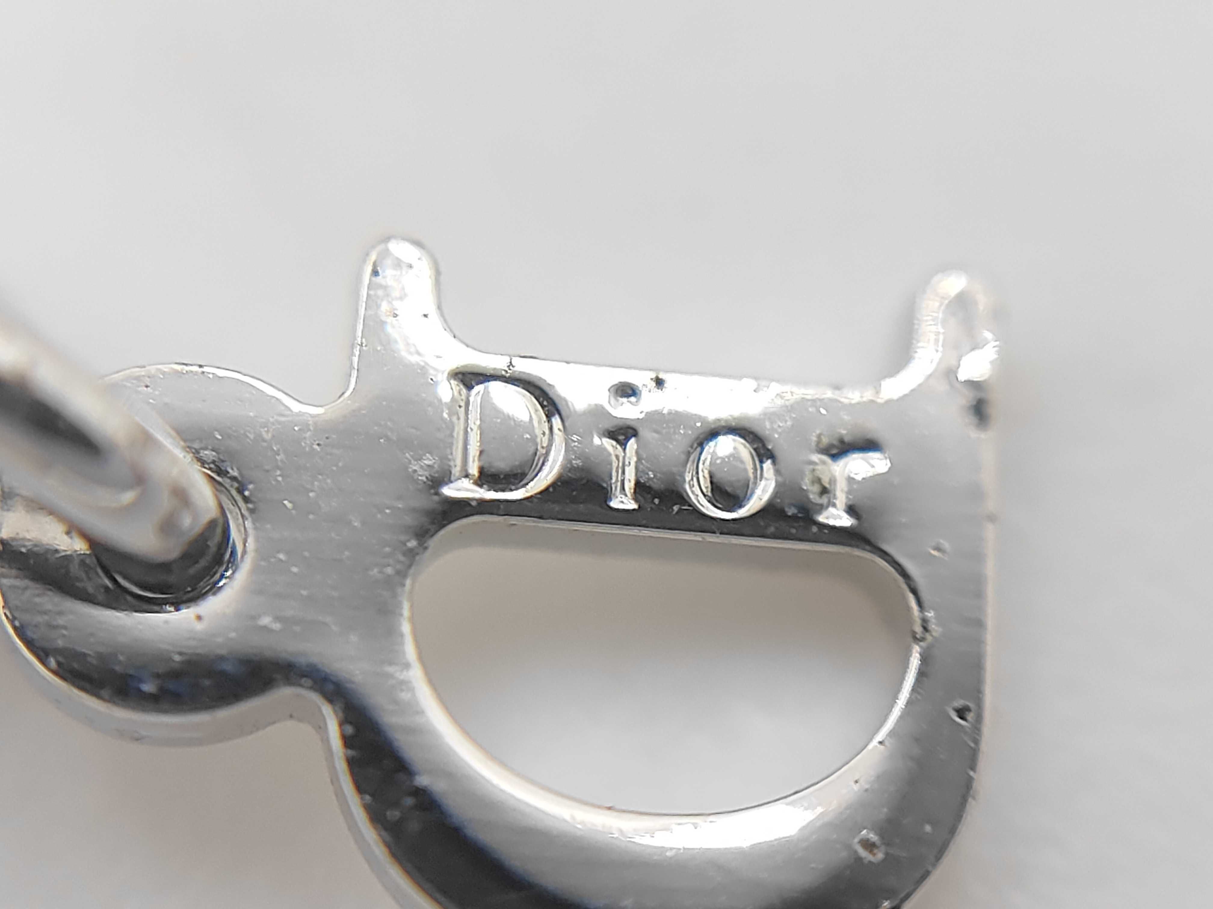 Logo Plate Ribbon Silver x Pink Choker Necklace — view 5