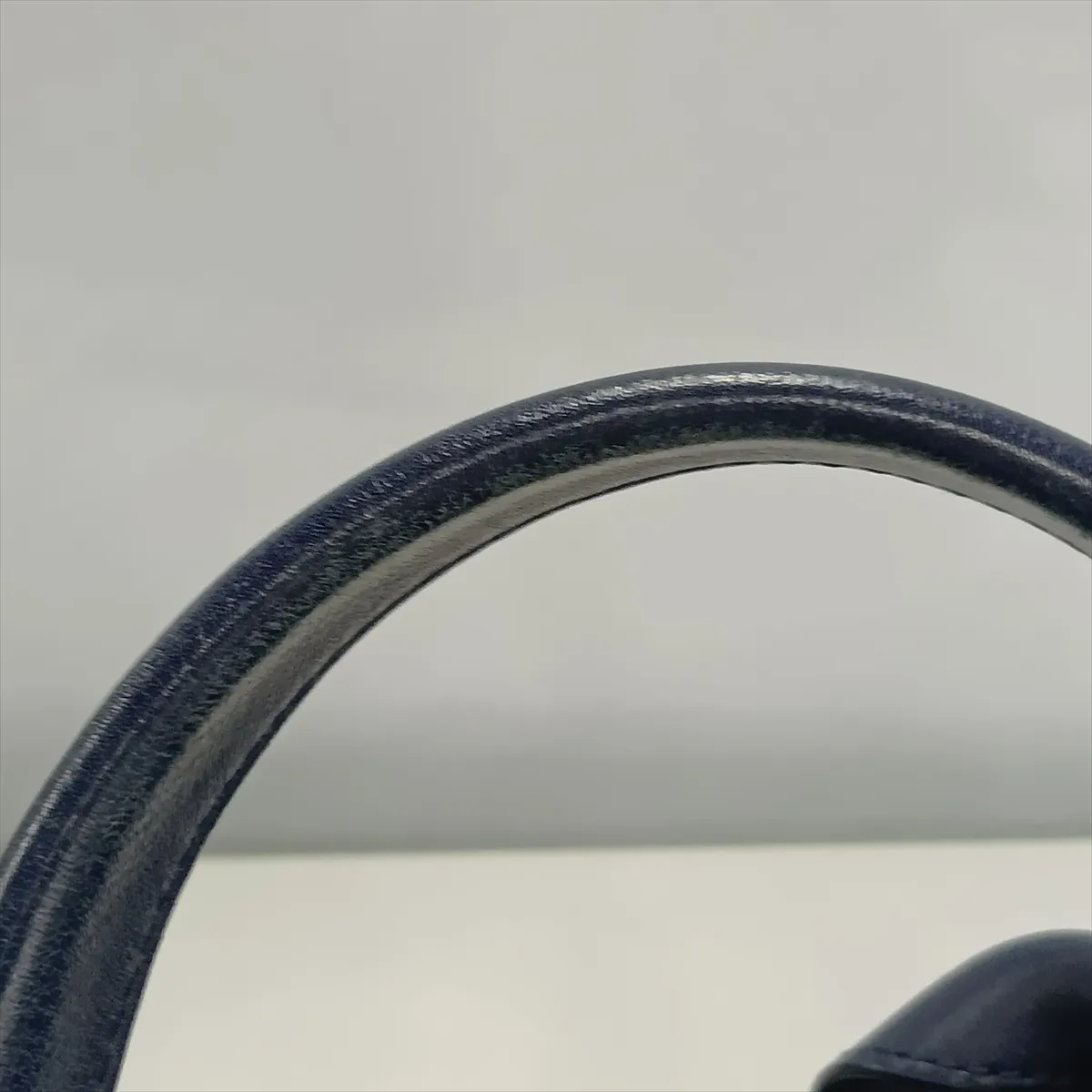 Deauville Canvas x Leather 2-Way Handbag, Navy, Silver Hardware, CEHHA56A, Random Plate — view 15