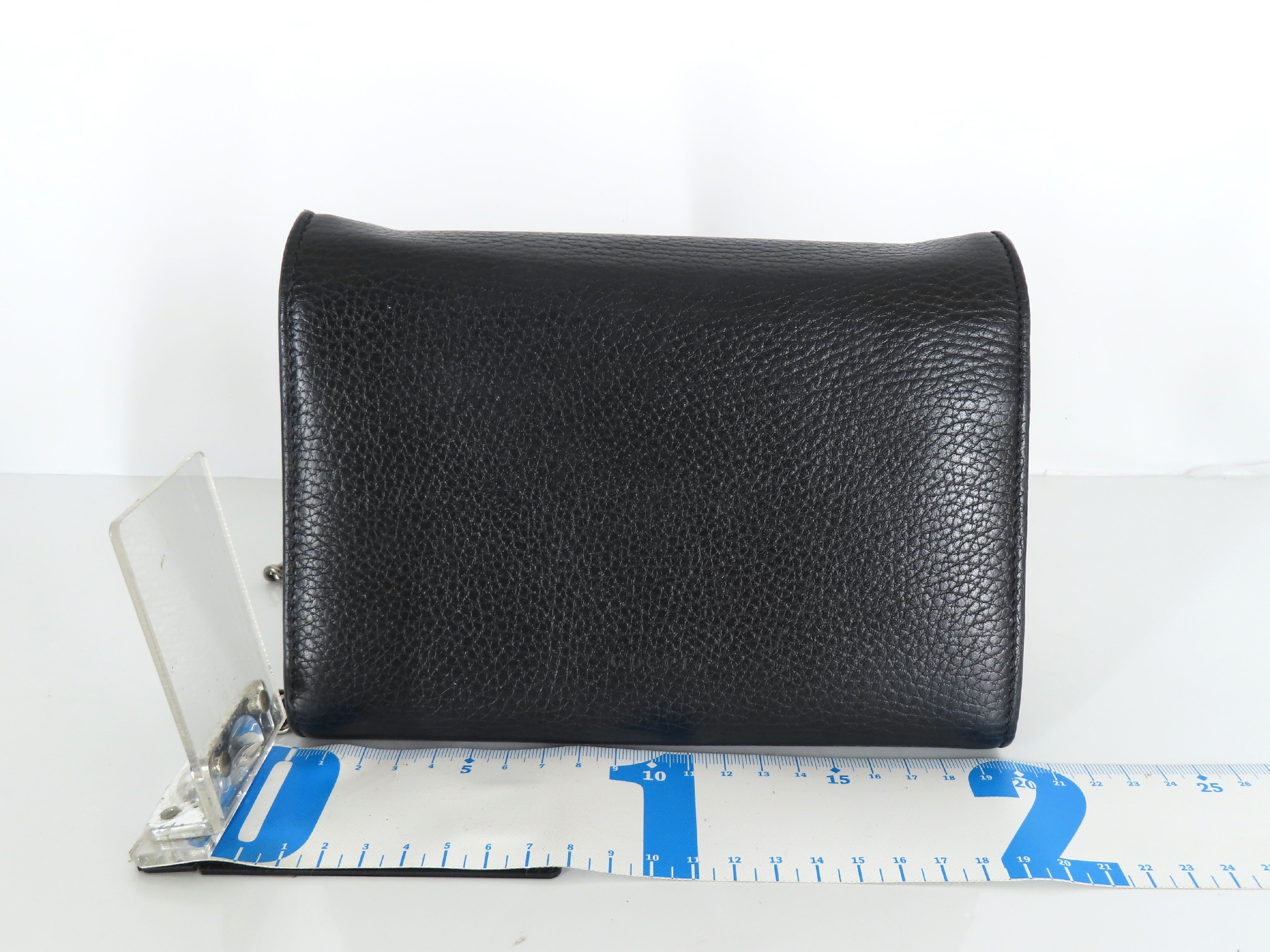 Dionysus 401231 Leather Chain Wallet Black Shoulder Bag — view 2