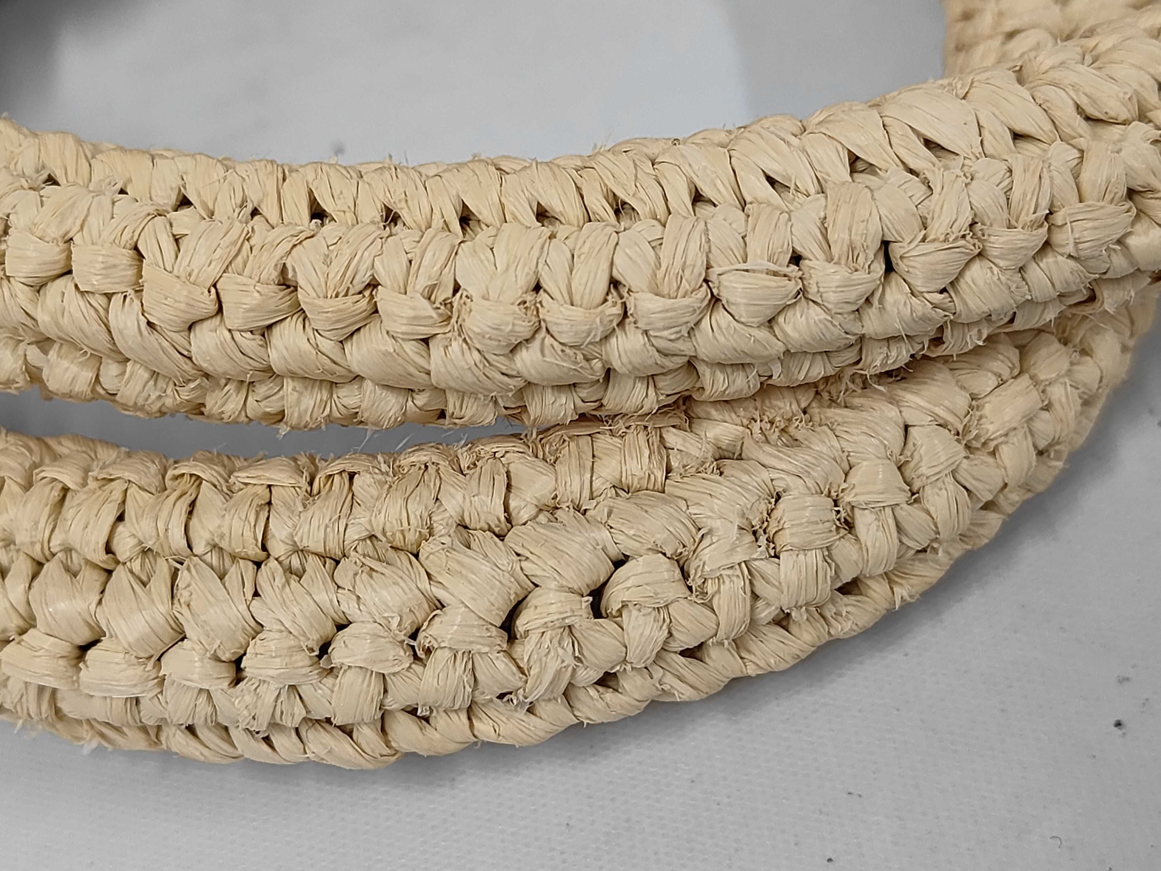 Baby Downtown Cabas Beige Raffia Handbag — view 4