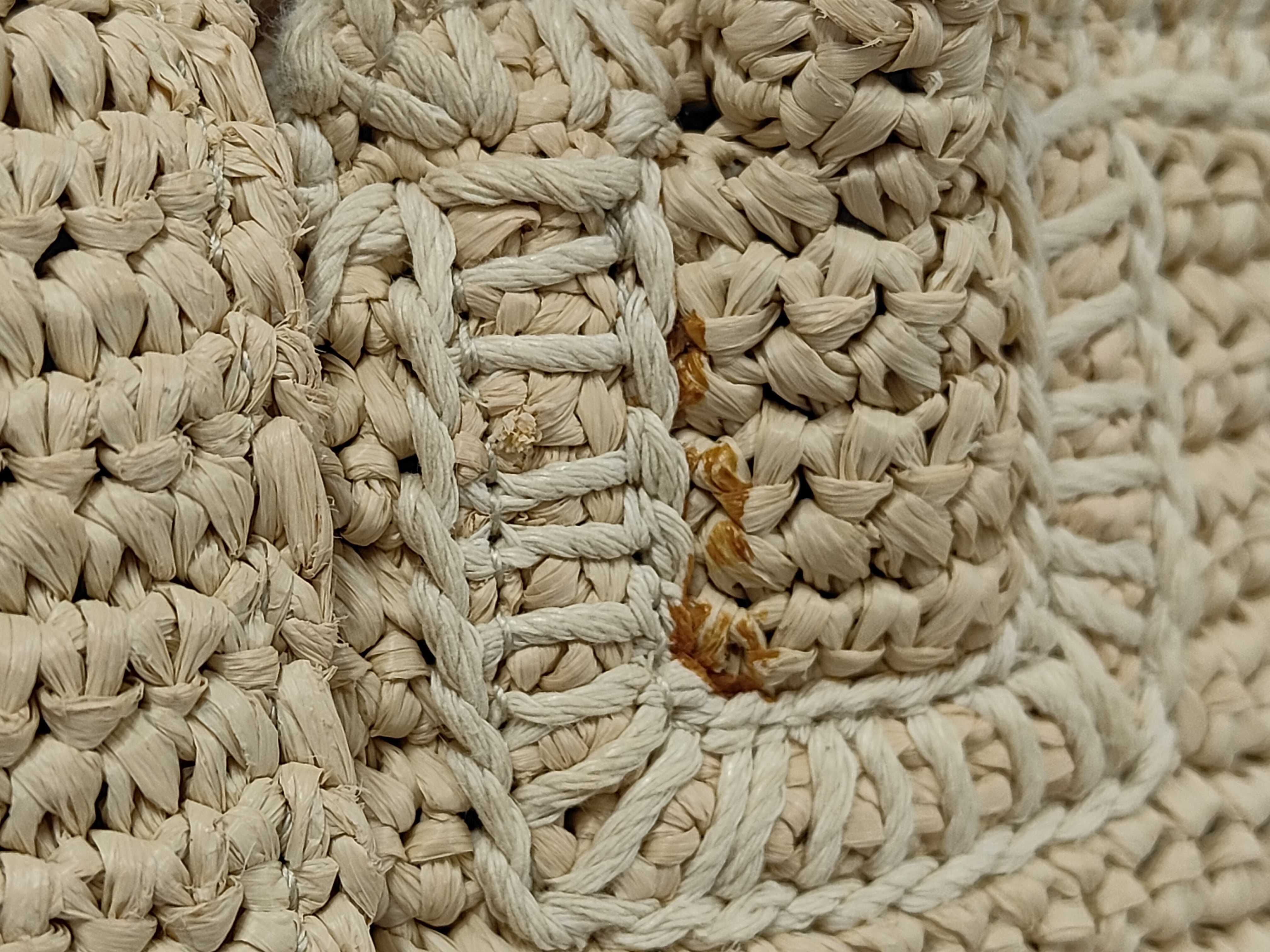Baby Downtown Cabas Beige Raffia Handbag — view 8