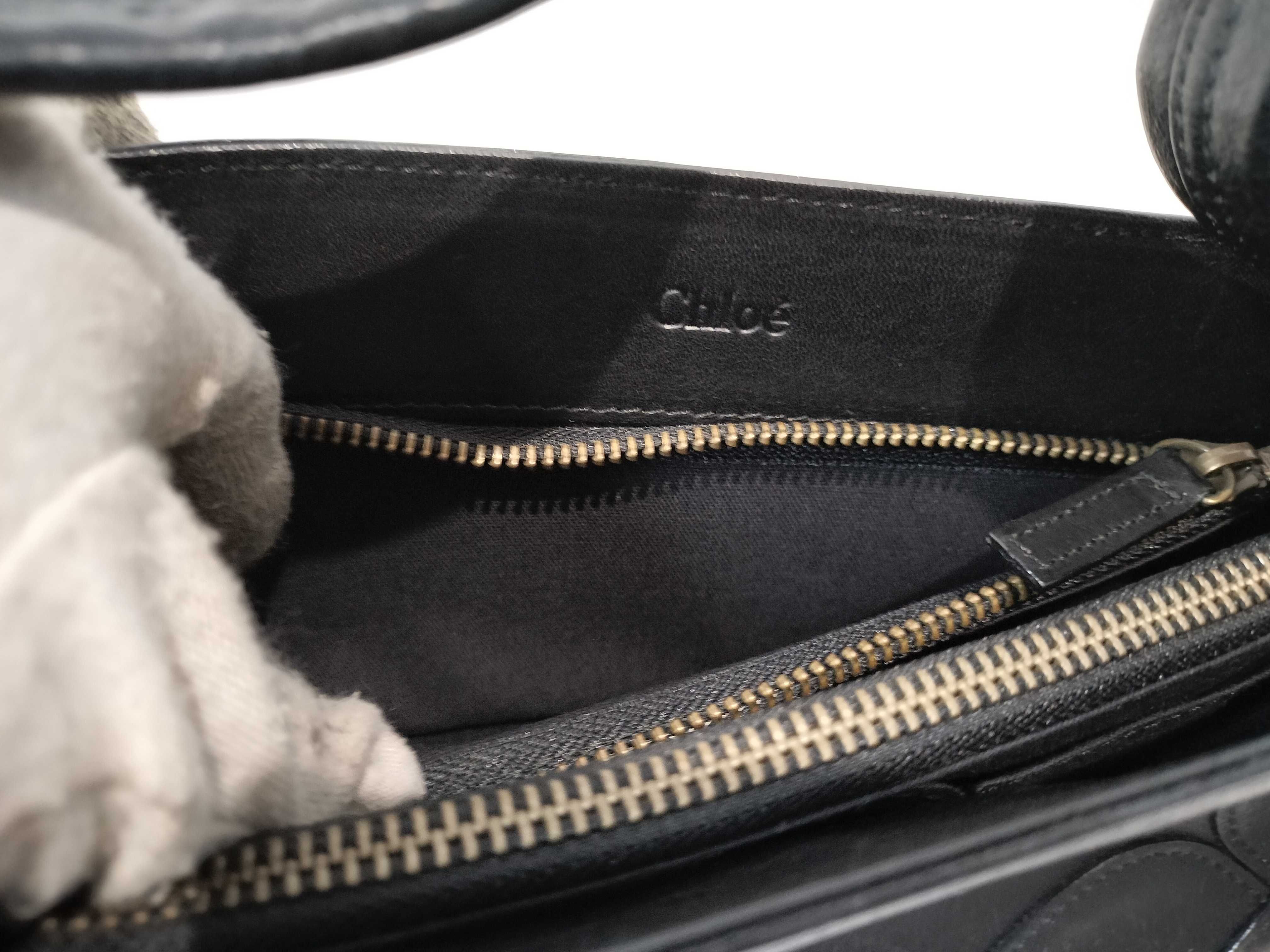 leather one-shoulder bag, black handbag — view 12