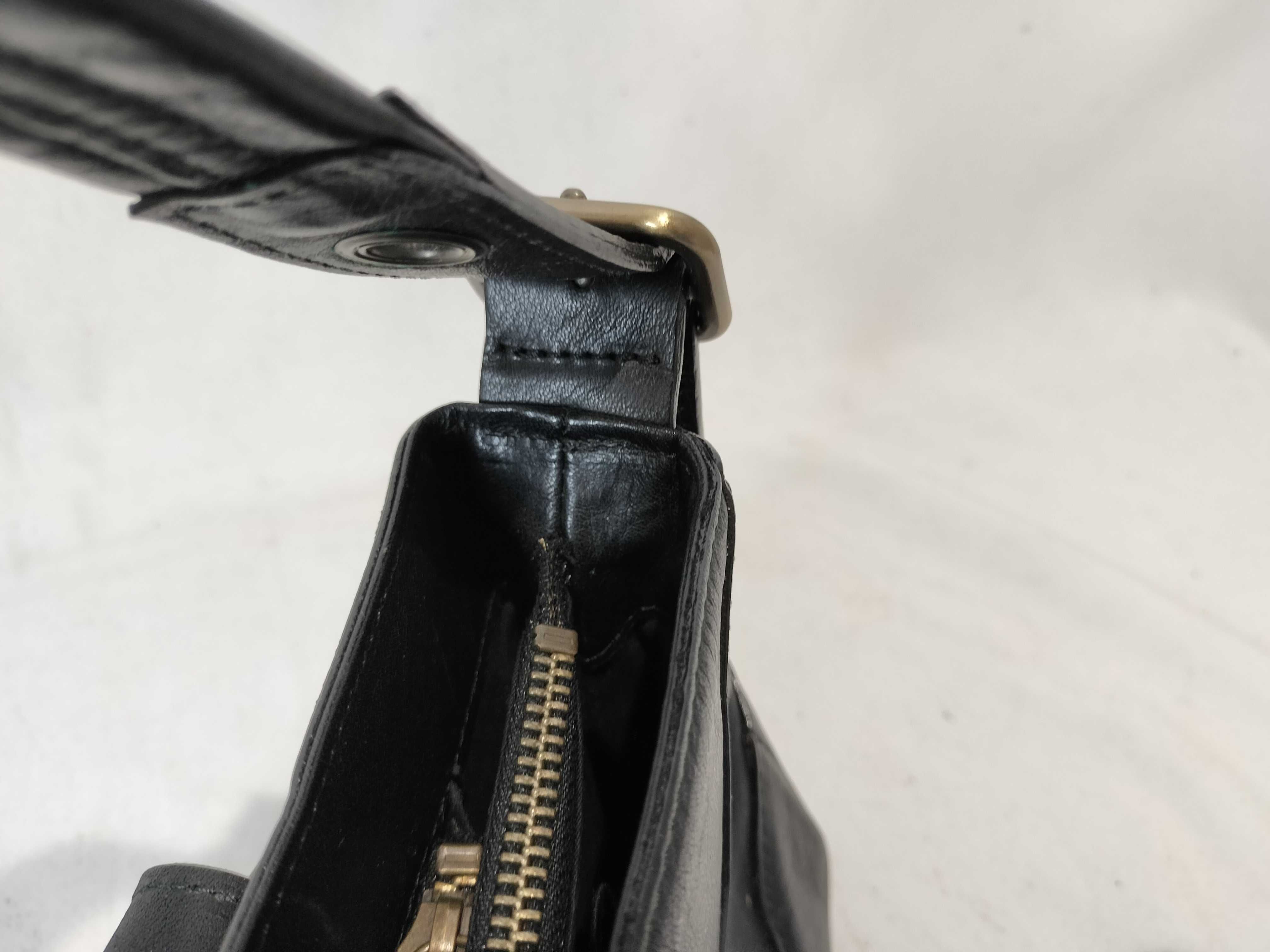leather one-shoulder bag, black handbag — view 13