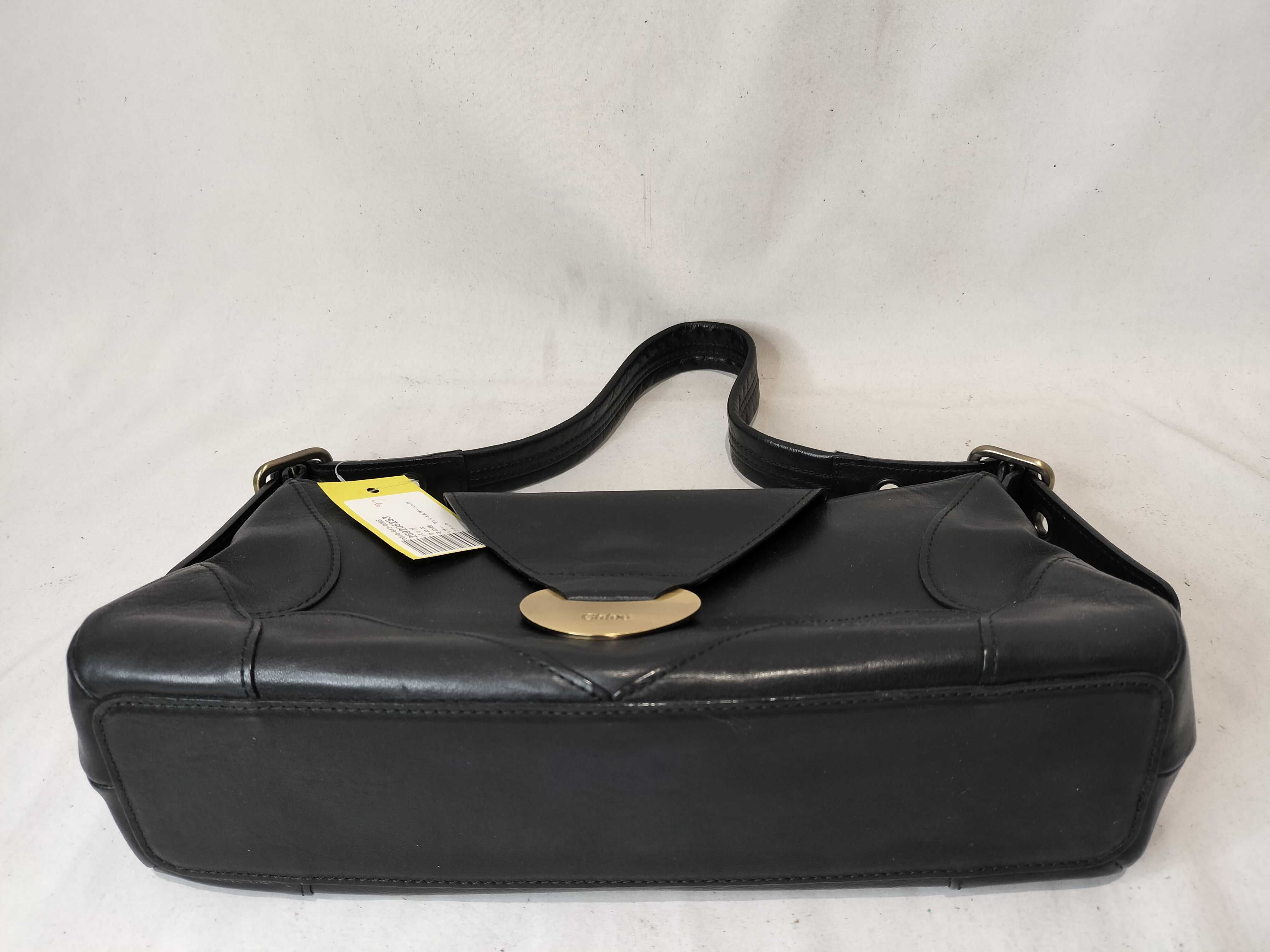 leather one-shoulder bag, black handbag — view 8