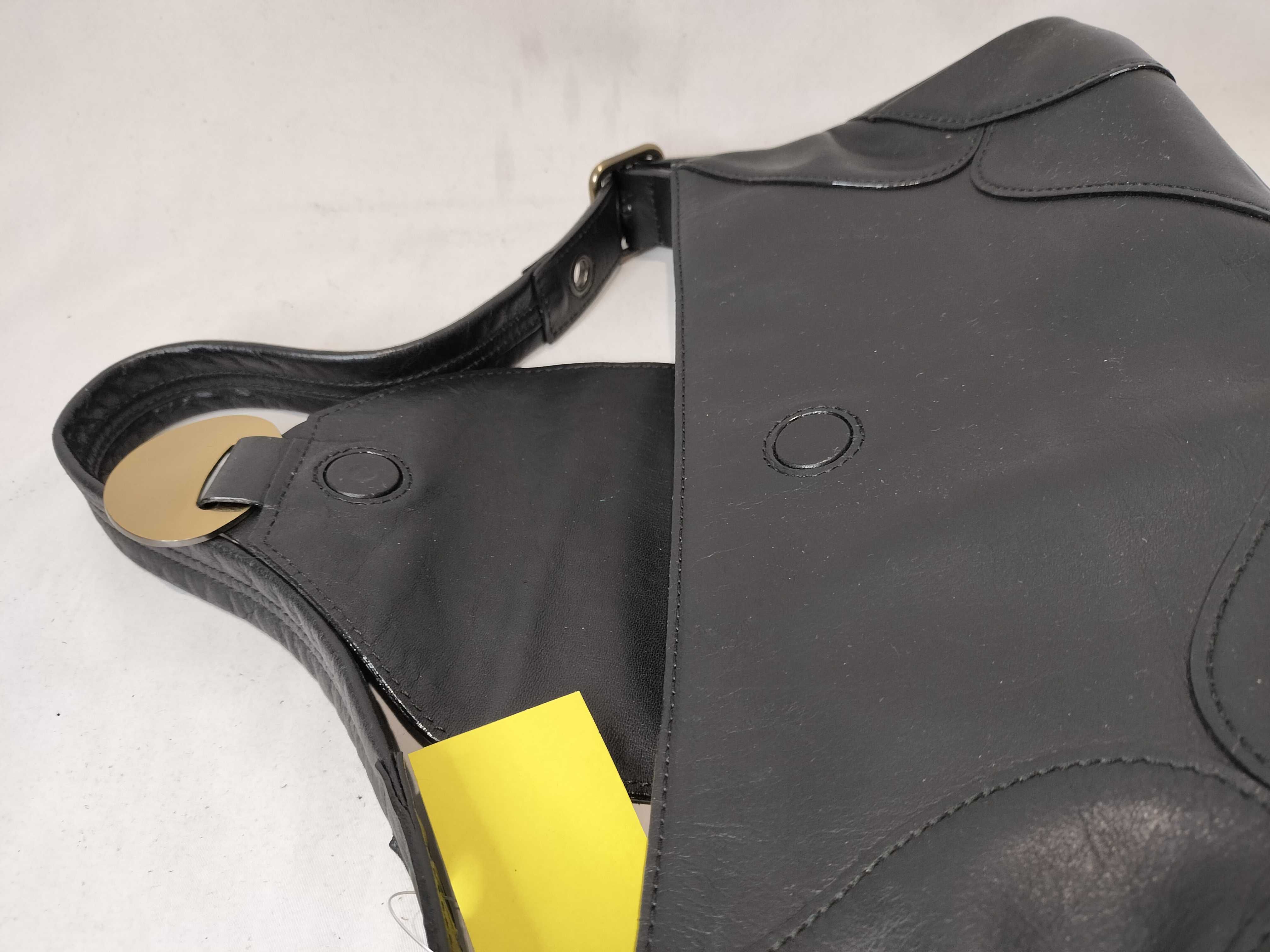 leather one-shoulder bag, black handbag — view 9
