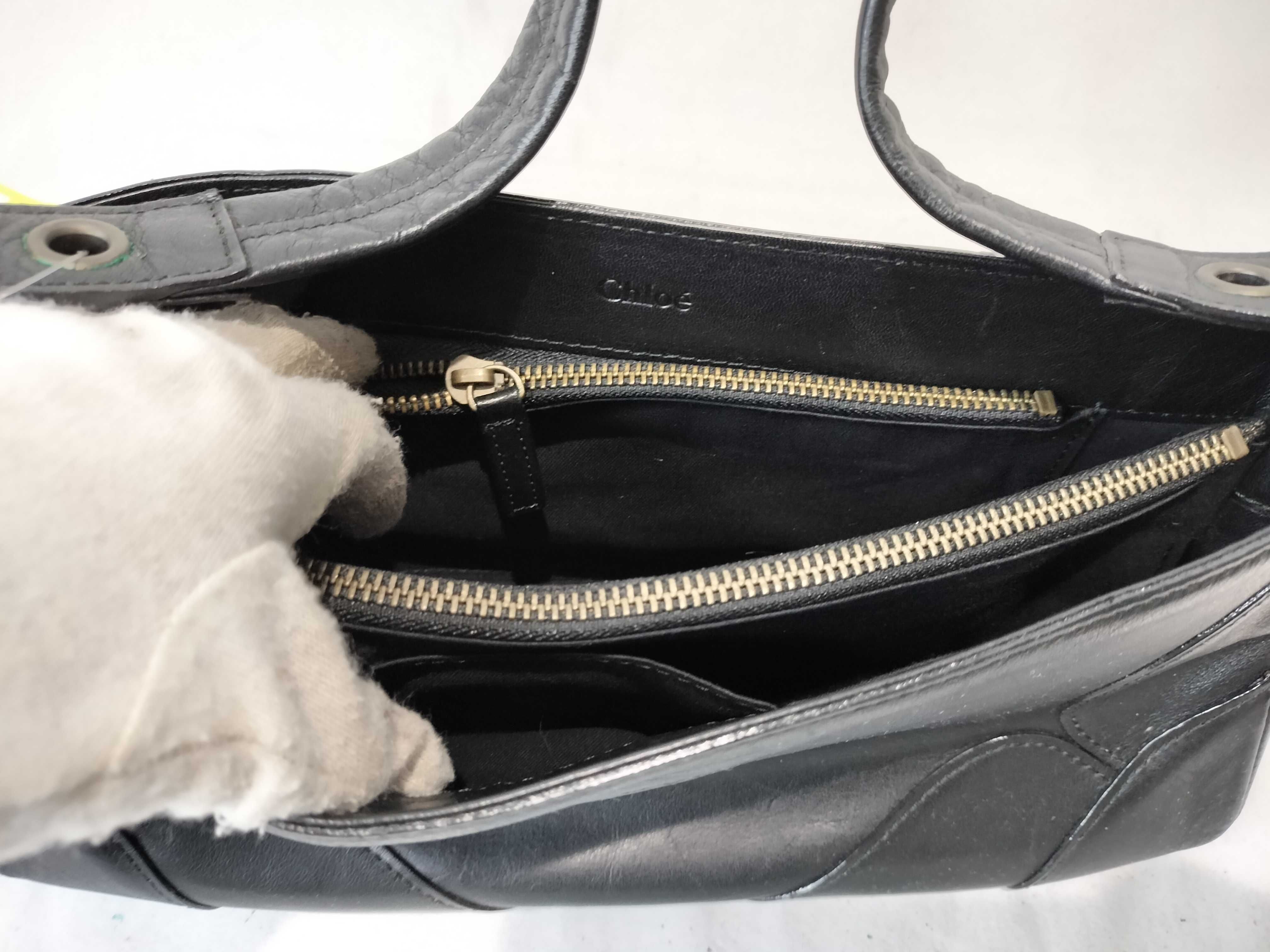 leather one-shoulder bag, black handbag — view 10