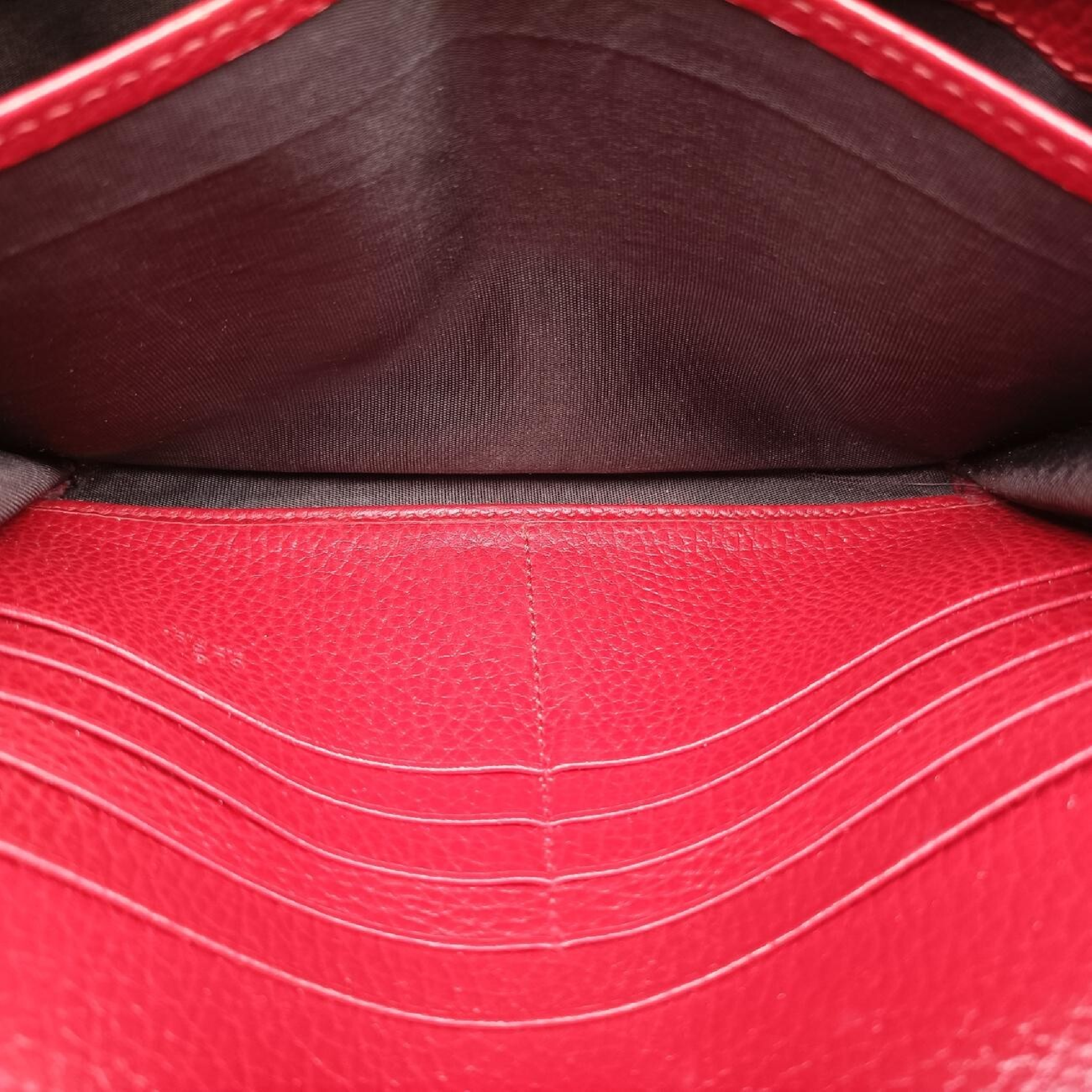 Dionysus Red Leather Shoulder Bag 401231 — view 6