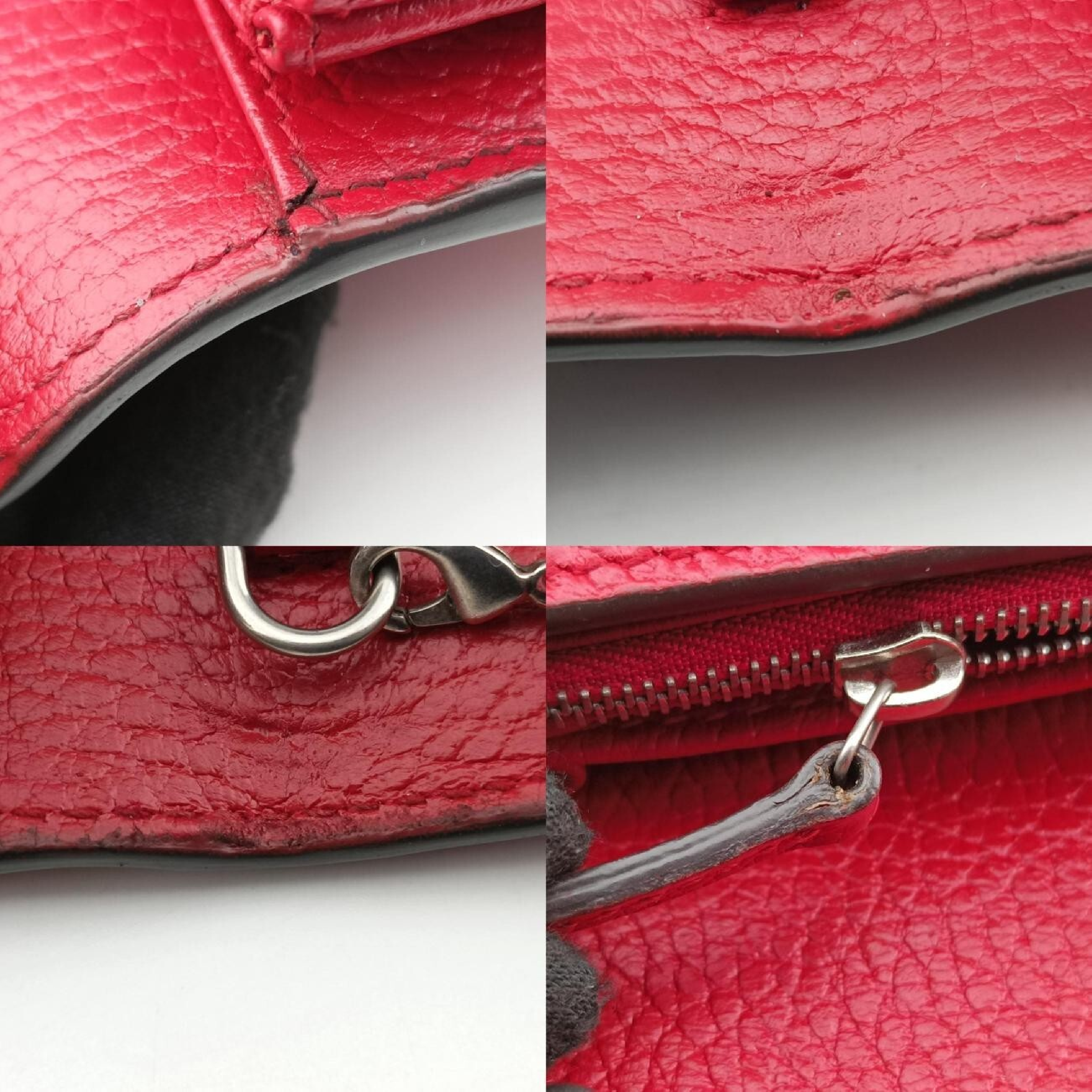 Dionysus Red Leather Shoulder Bag 401231 — view 9