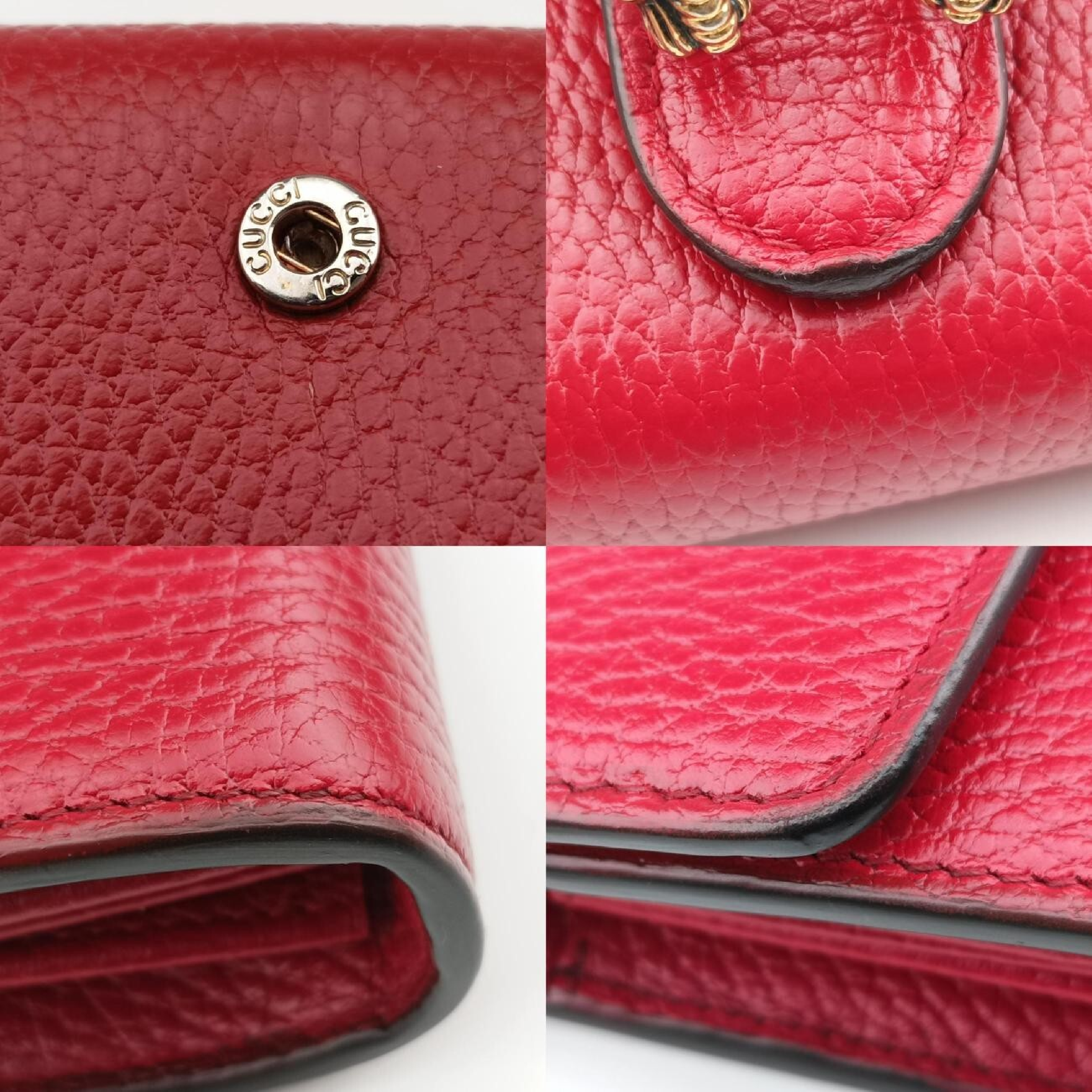 Dionysus Red Leather Shoulder Bag 401231 — view 10
