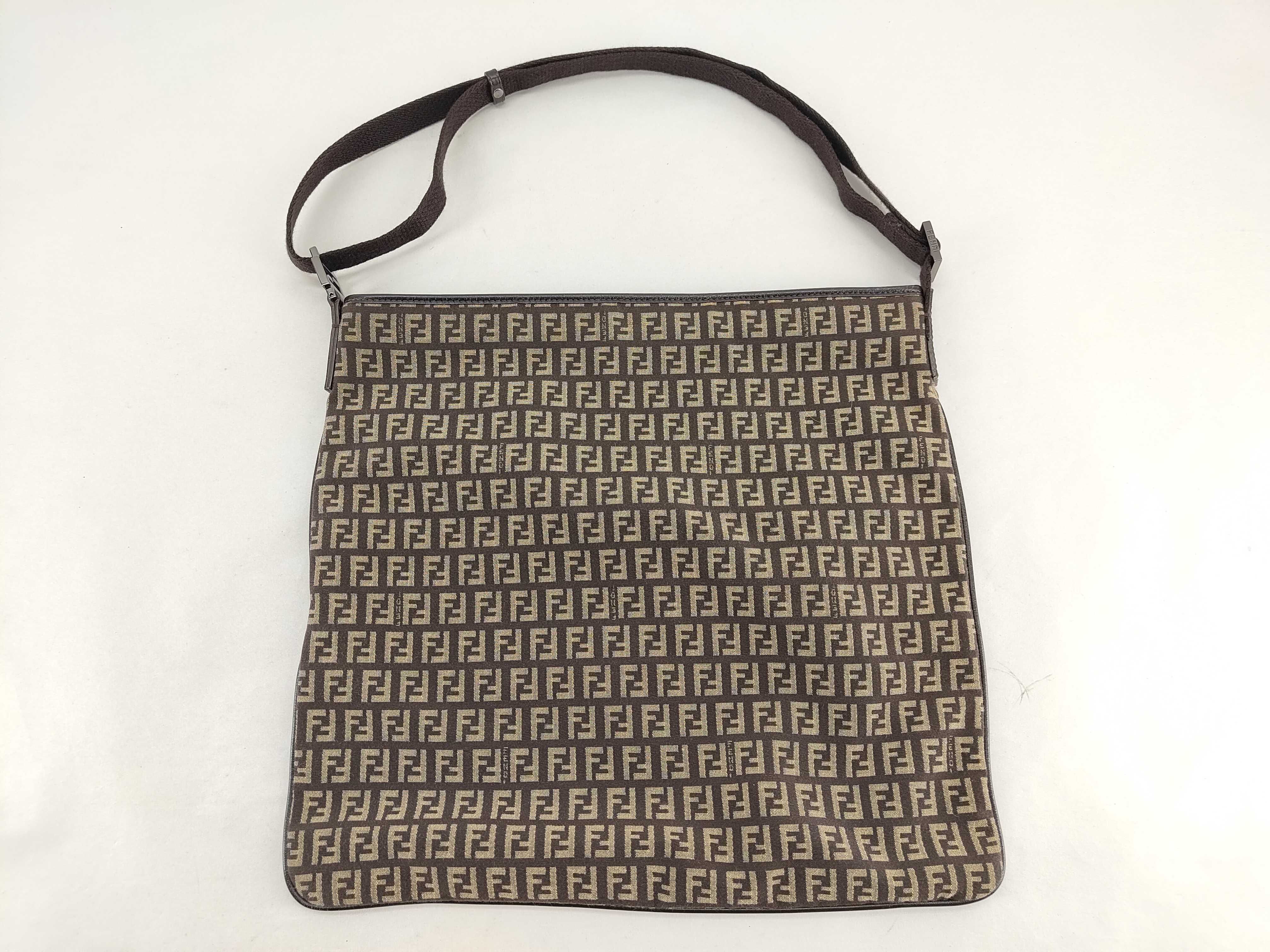shoulder bag, no gusset, Zucchino canvas, brown.