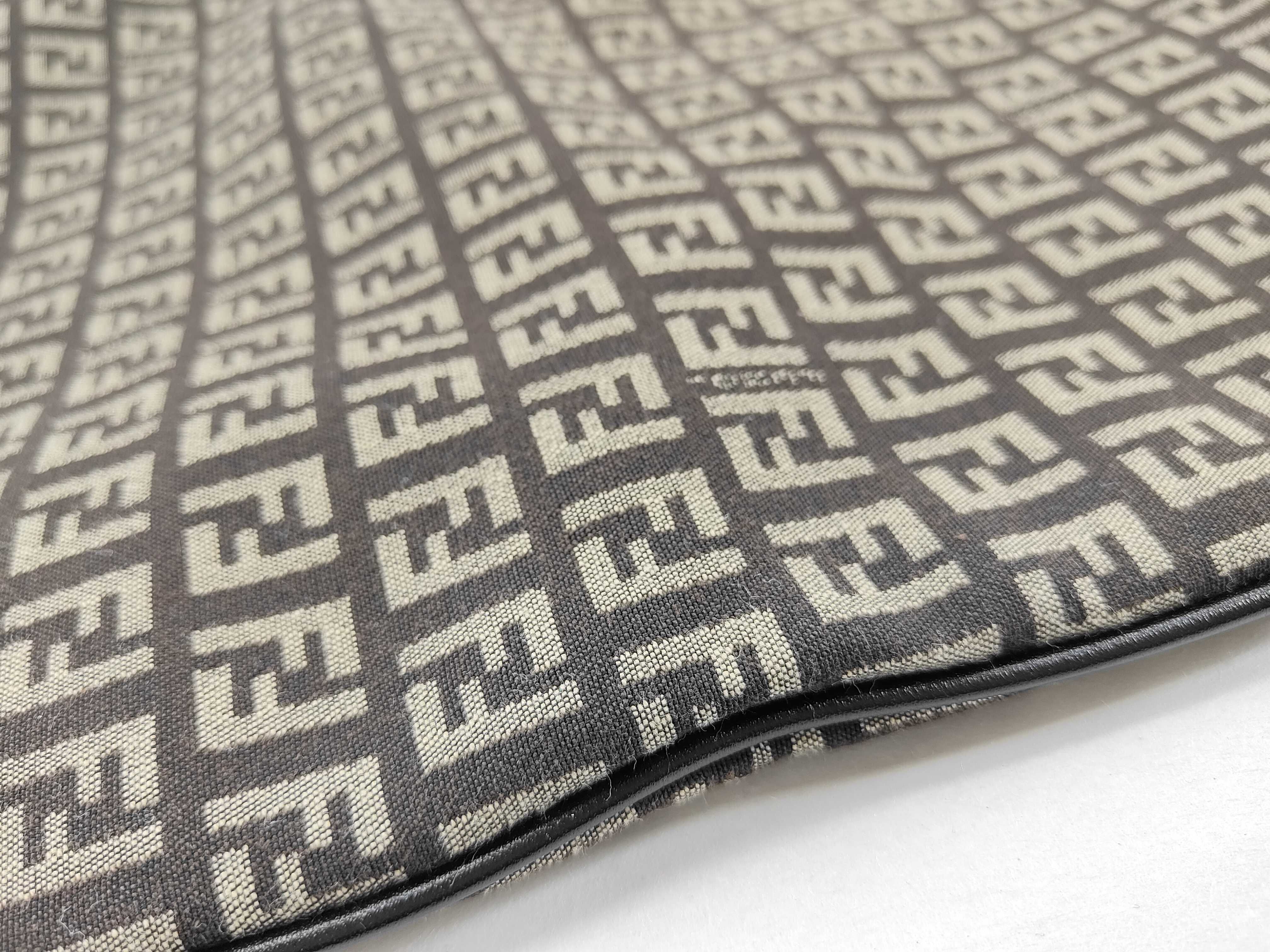 shoulder bag, no gusset, Zucchino canvas, brown. — view 15