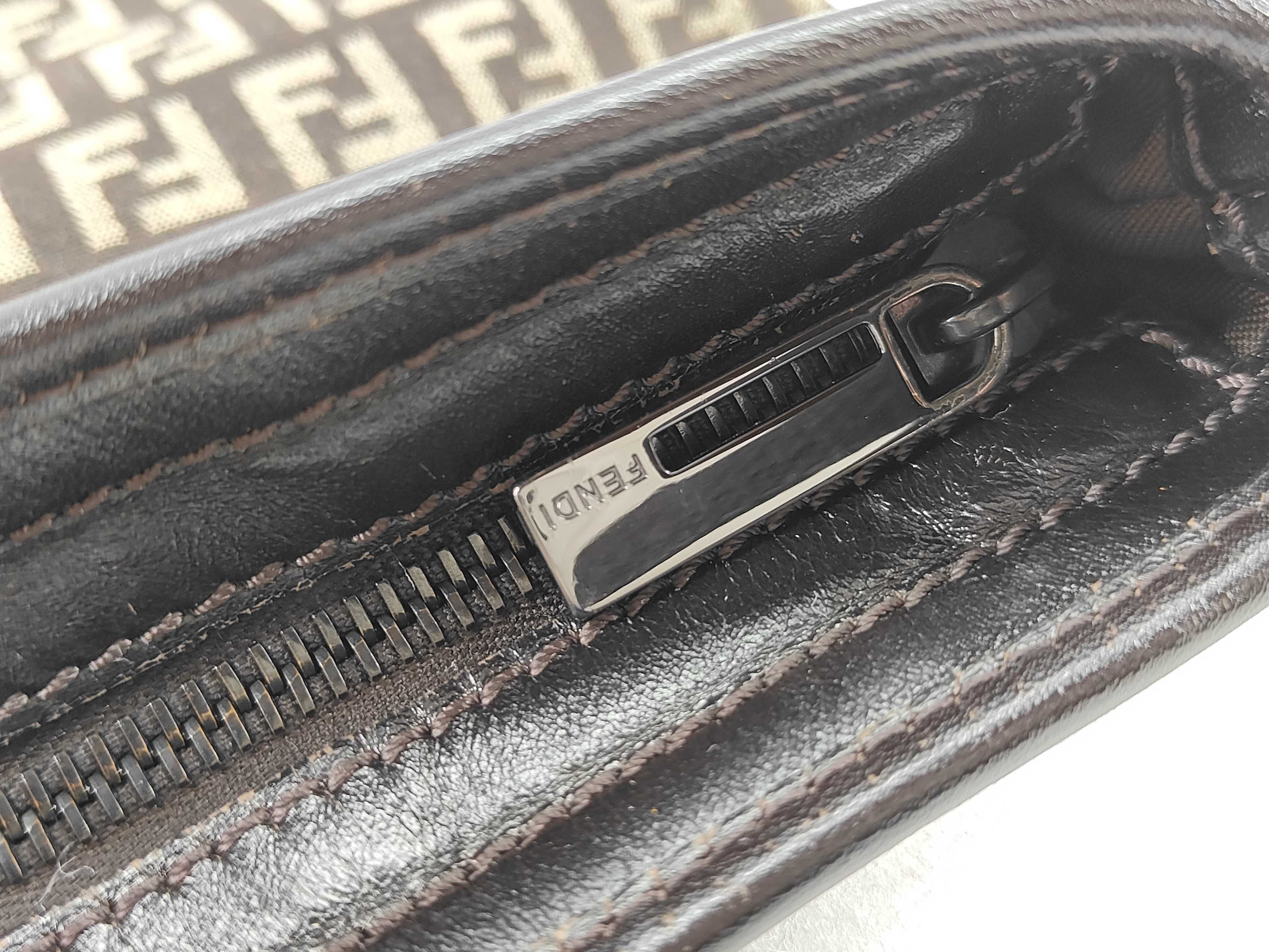 shoulder bag, no gusset, Zucchino canvas, brown. — view 7