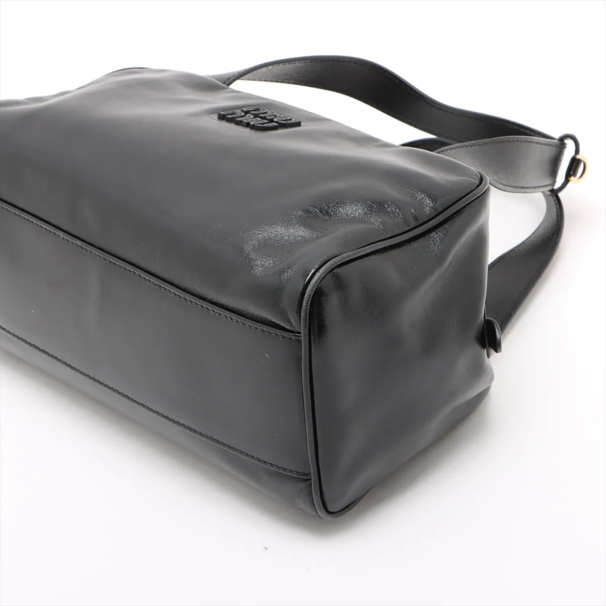 leather handbag black — view 3