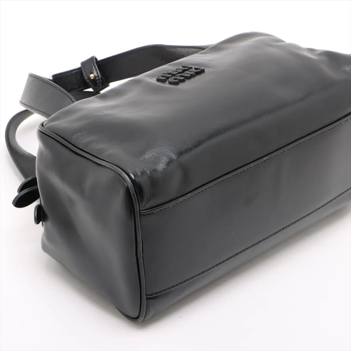 leather handbag black — view 4