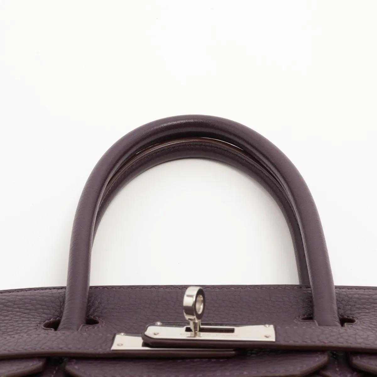 [Individually wrapped] Hermes Birkin 30 LeTourne Taurillon Clemence Cassis Silver hardware J:2006 — view 6