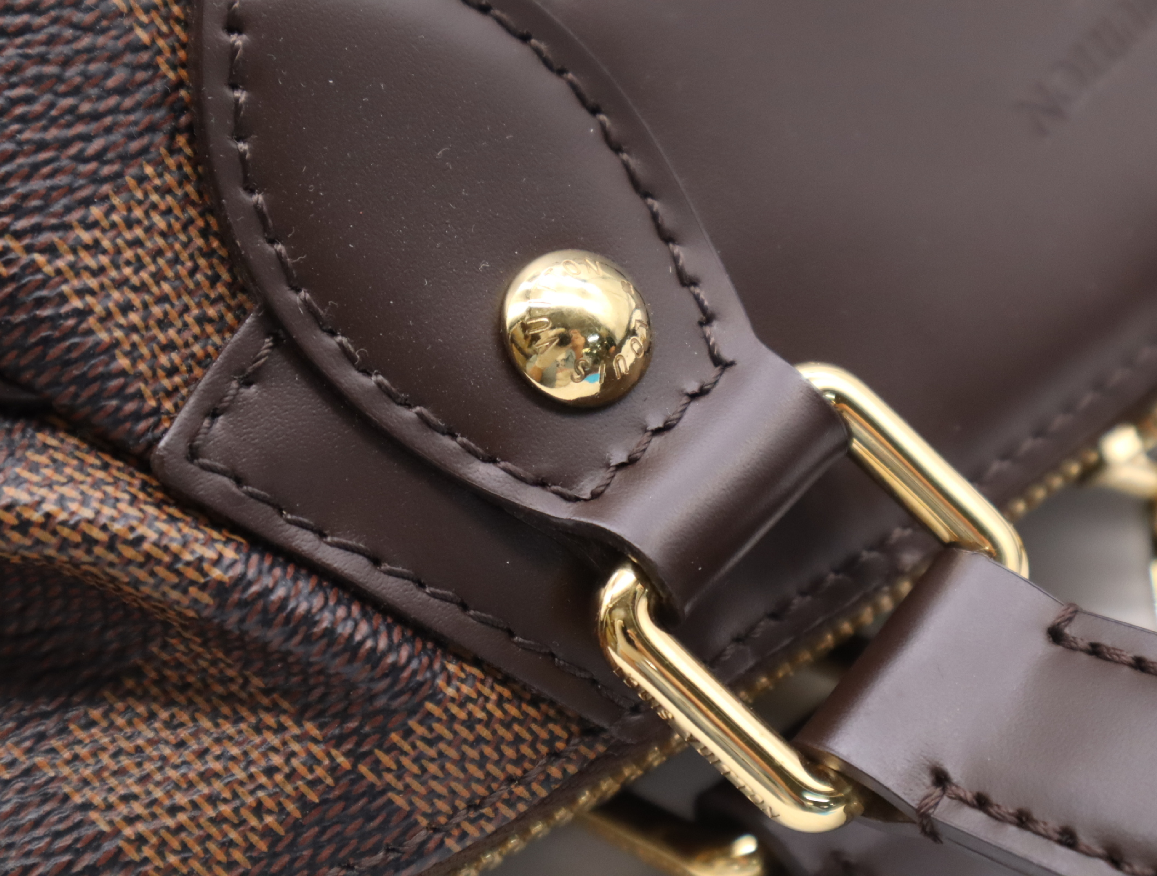 N41117 Damier Verona PM Handbag with padlock, 2 keys, clochette, and dust bag. — view 8