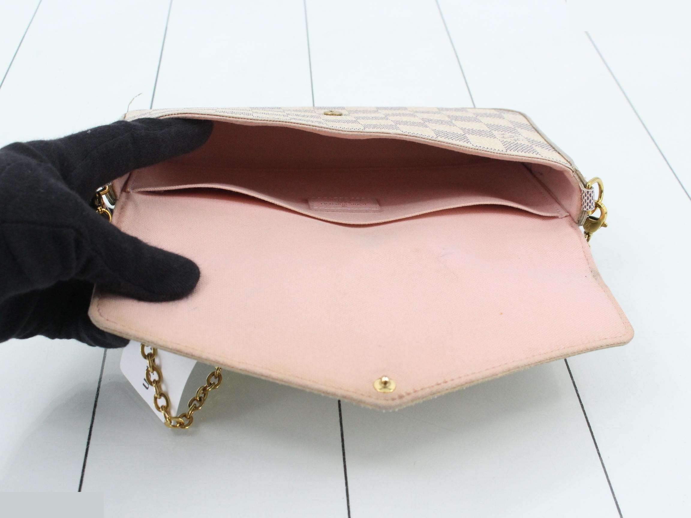 Damier Azur Pochette Felicie Shoulder Bag — view 4