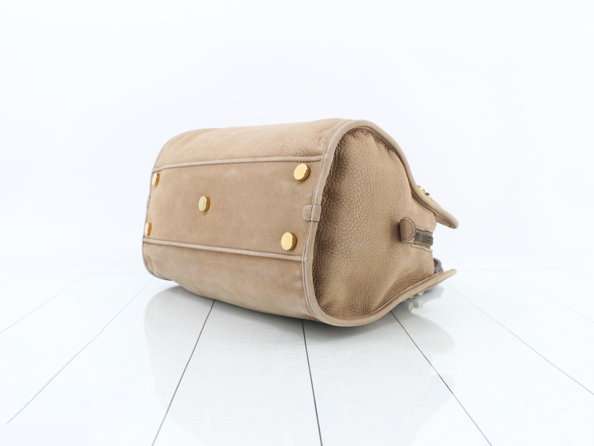 Python Leather Nubuck Handbag Boston Bag — view 6