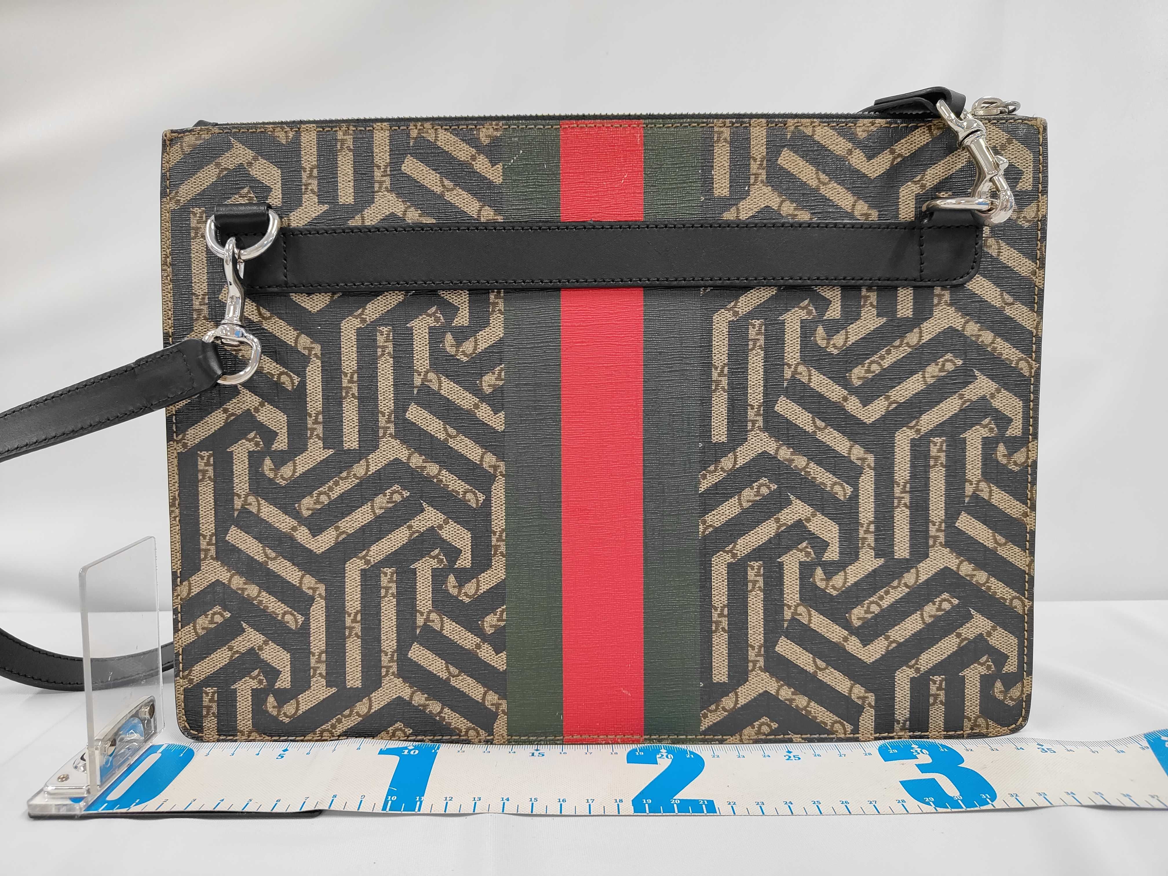 GG Supreme PVC Messenger Bag Clutch Bag Bee Clutch Bag — view 2