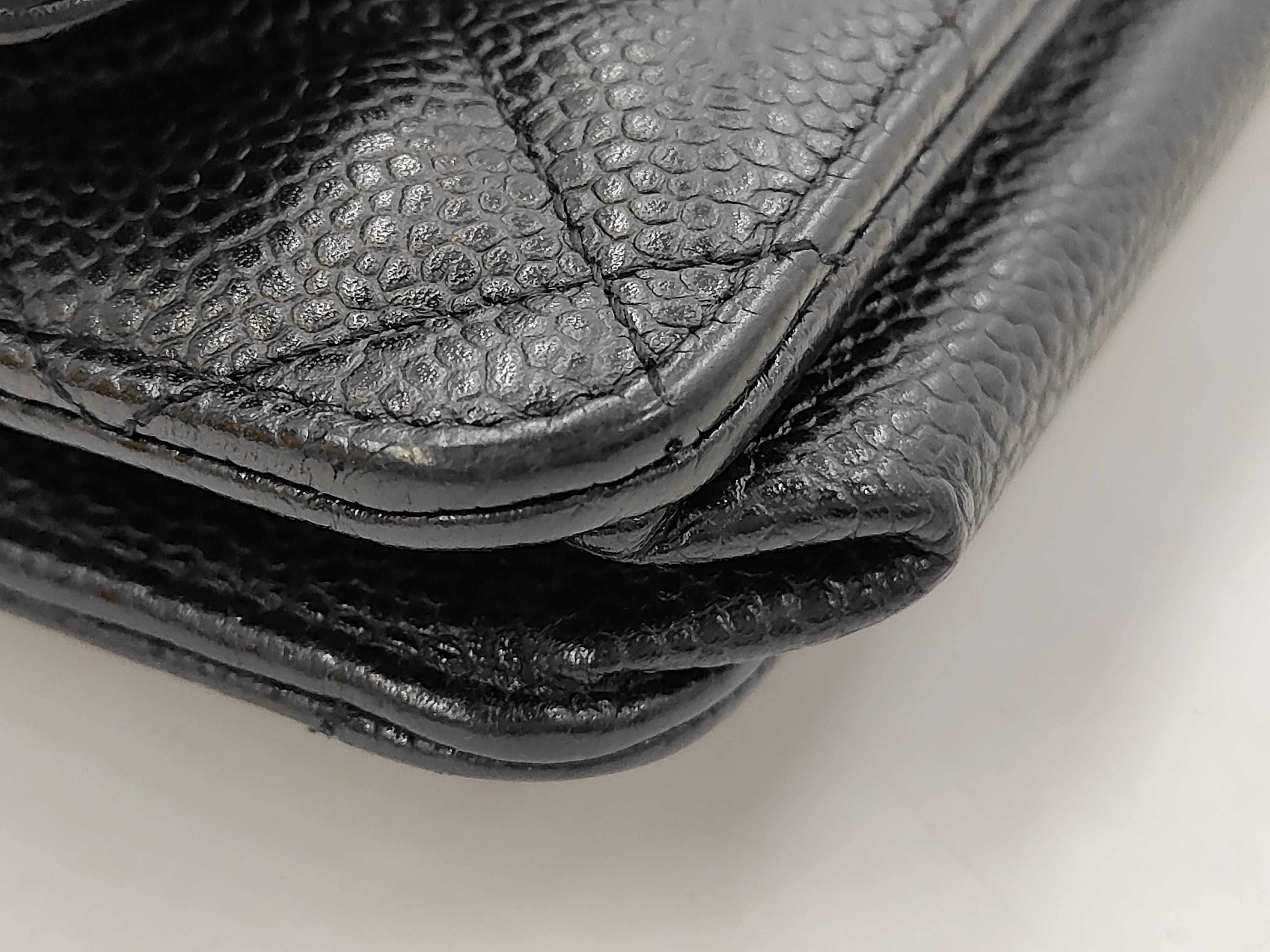 Caviar Skin Chain Wallet Shoulder Bag — view 12
