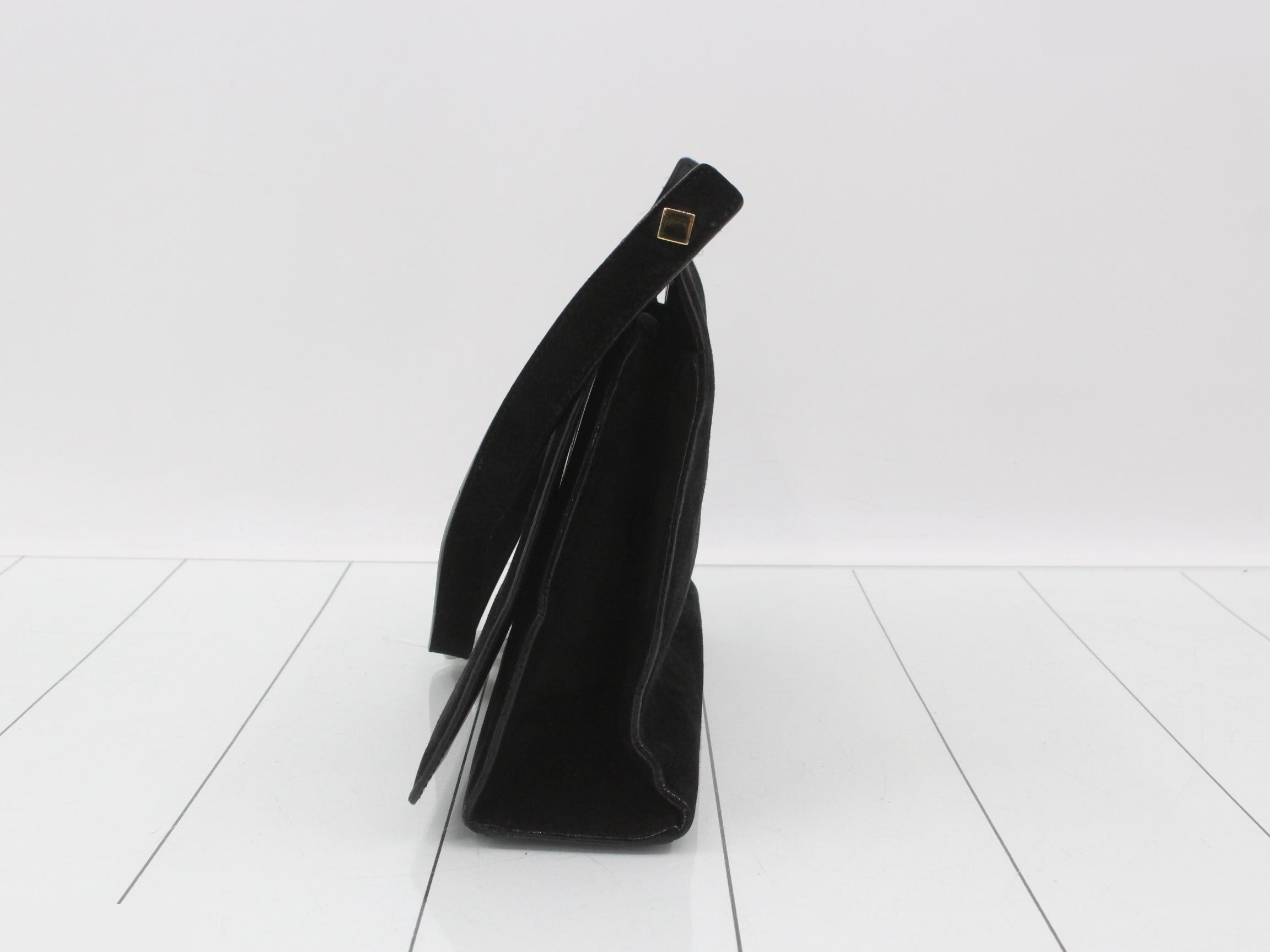 One-shoulder bag, Tom Ford era, handbag, black suede — view 3