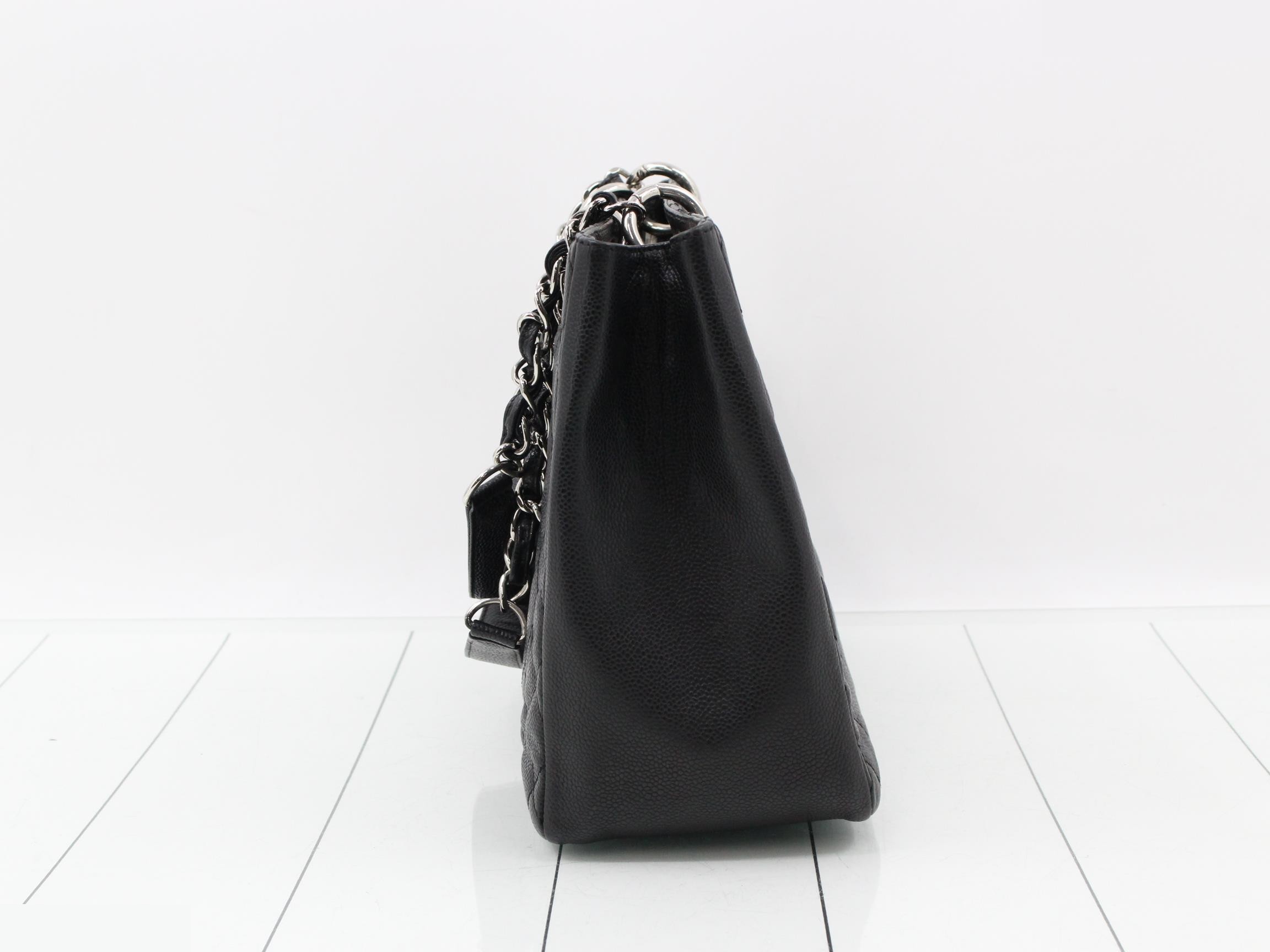 Caviar skin chain handbag — view 4