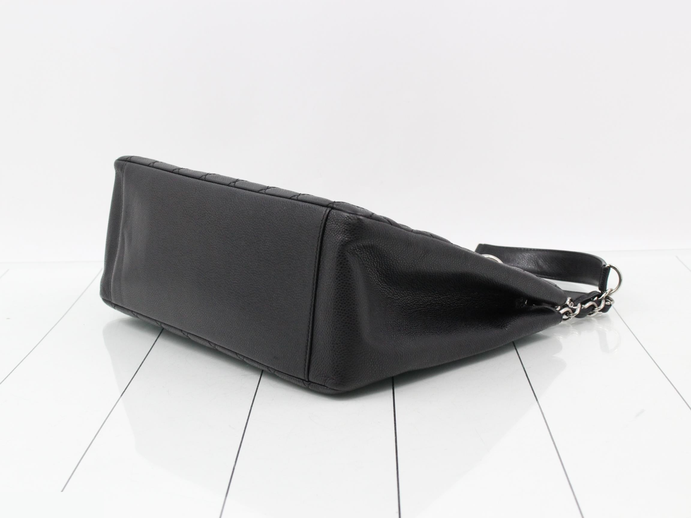 Caviar skin chain handbag — view 6