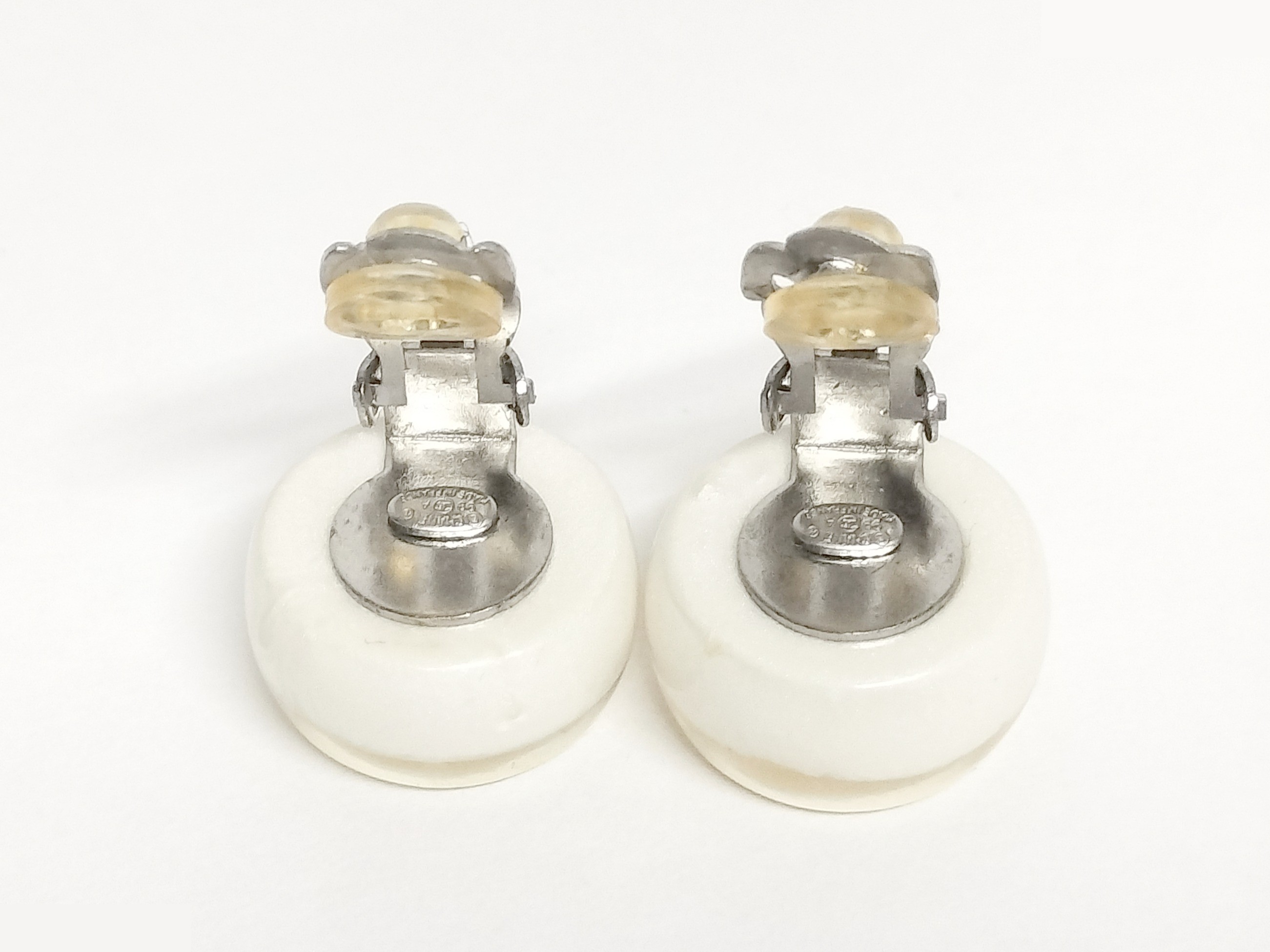 Coco White Earrings — view 2