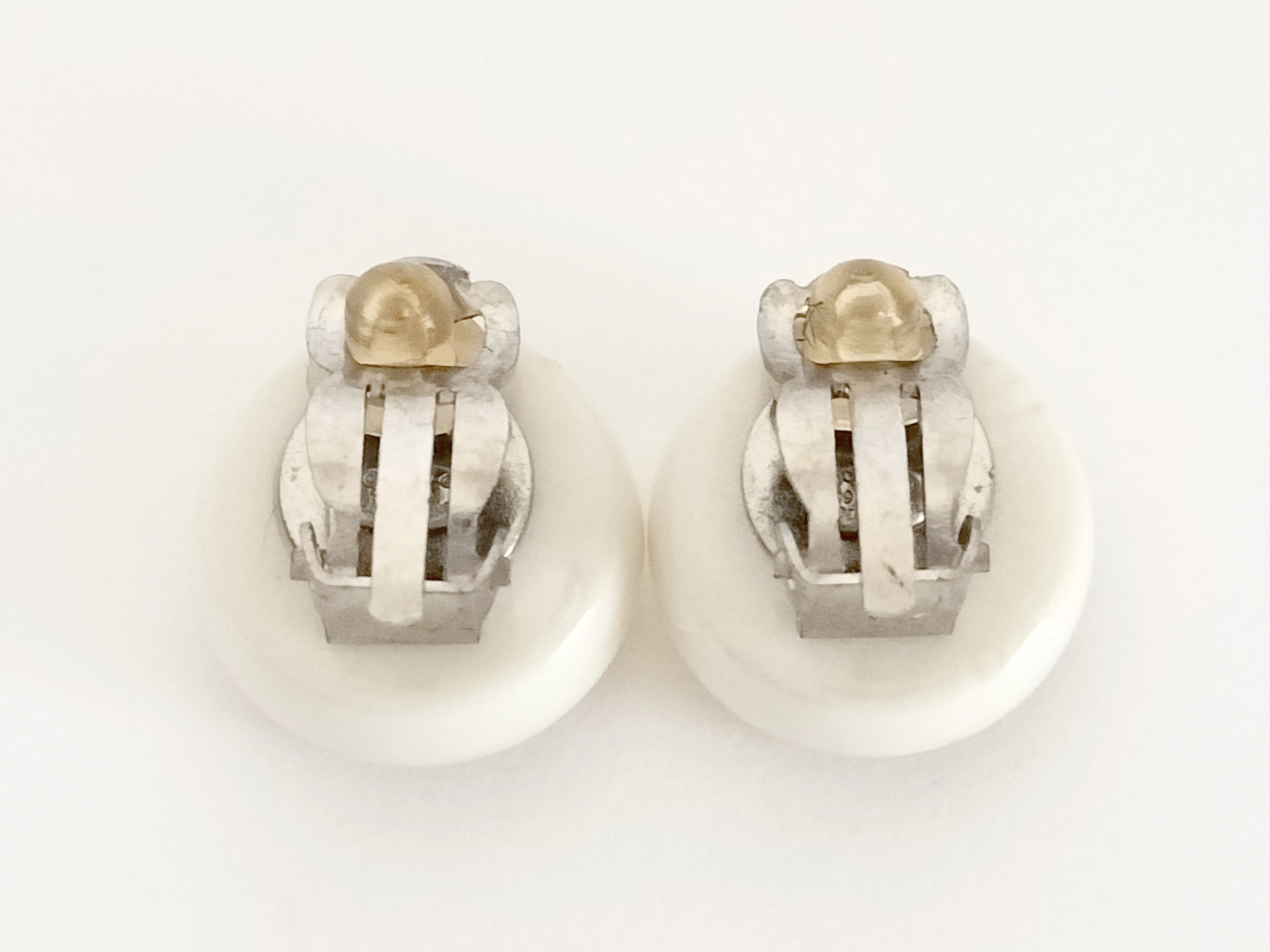 Coco White Earrings — view 4