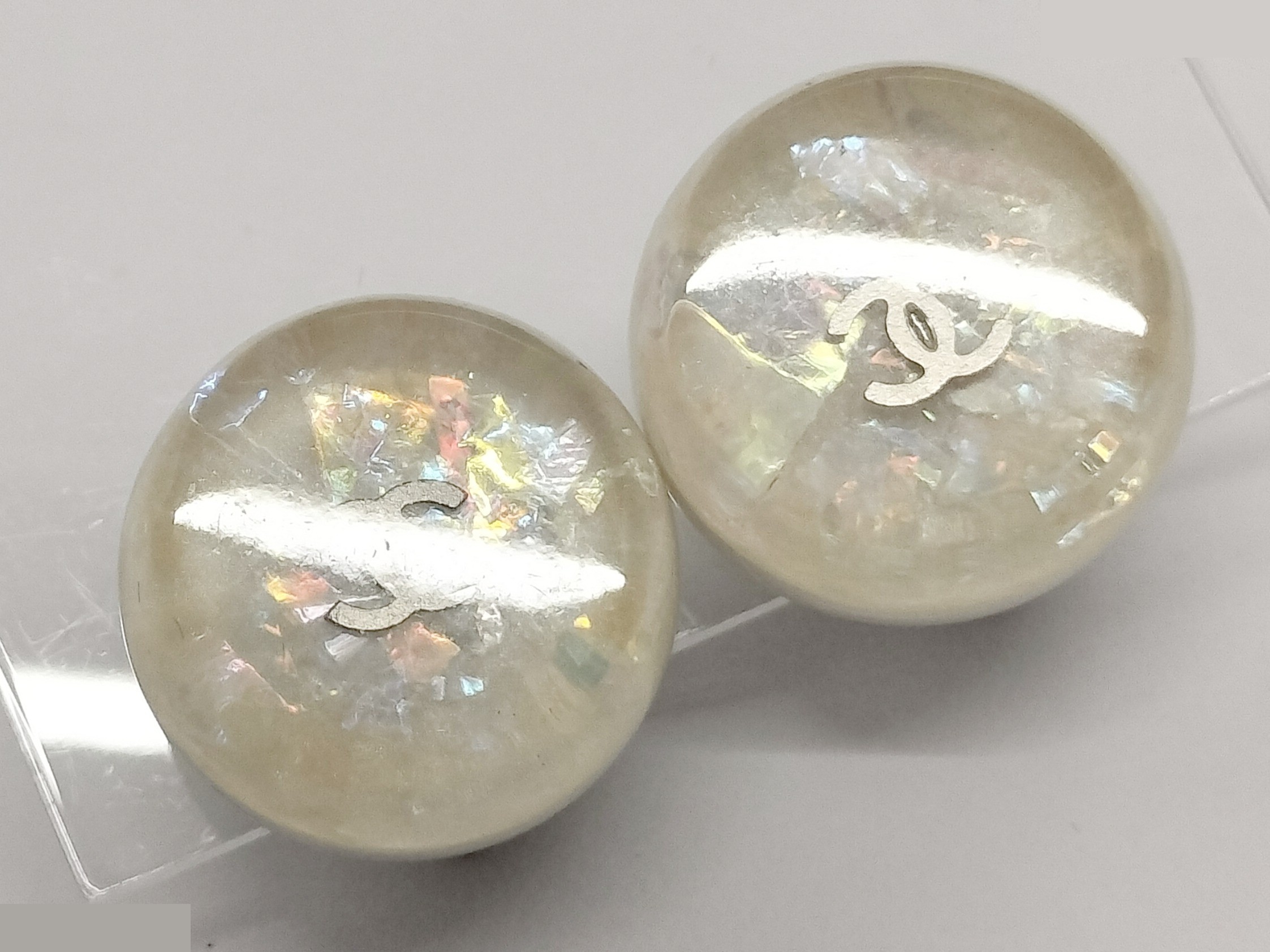 Coco White Earrings — view 6