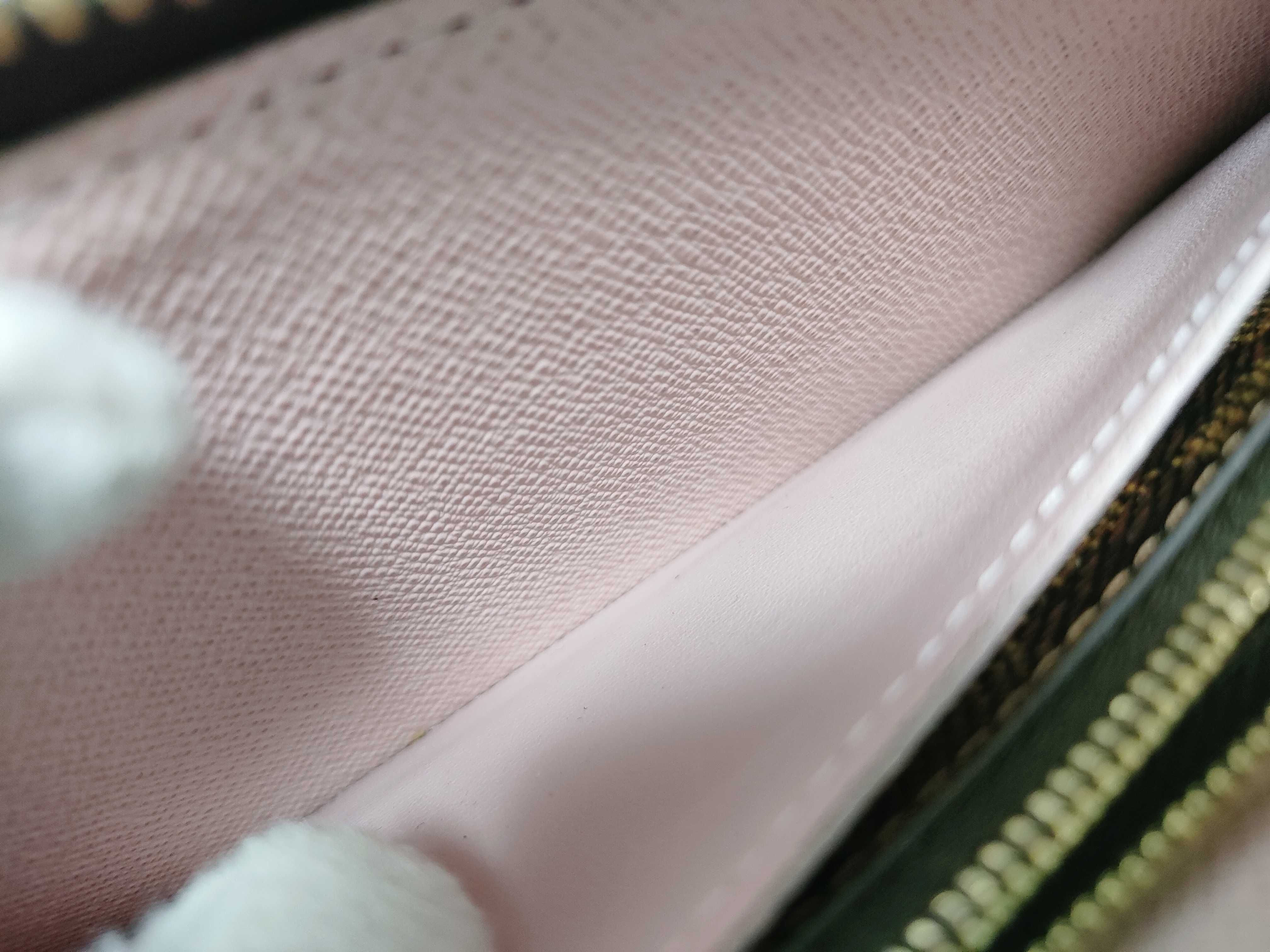 Damier Clemence Rose Ballerine N41626 Wallet — view 11