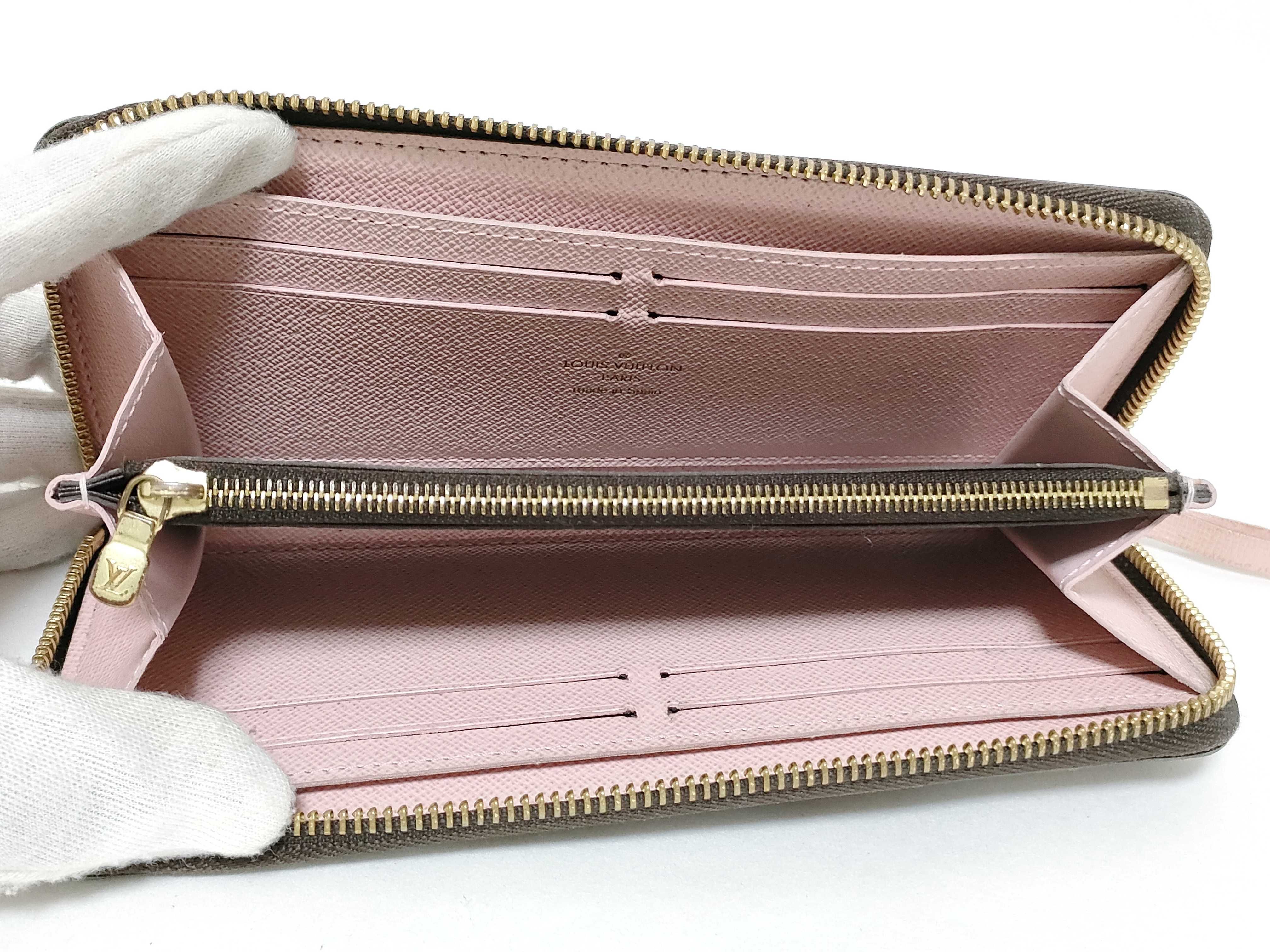 Damier Clemence Rose Ballerine N41626 Wallet — view 12
