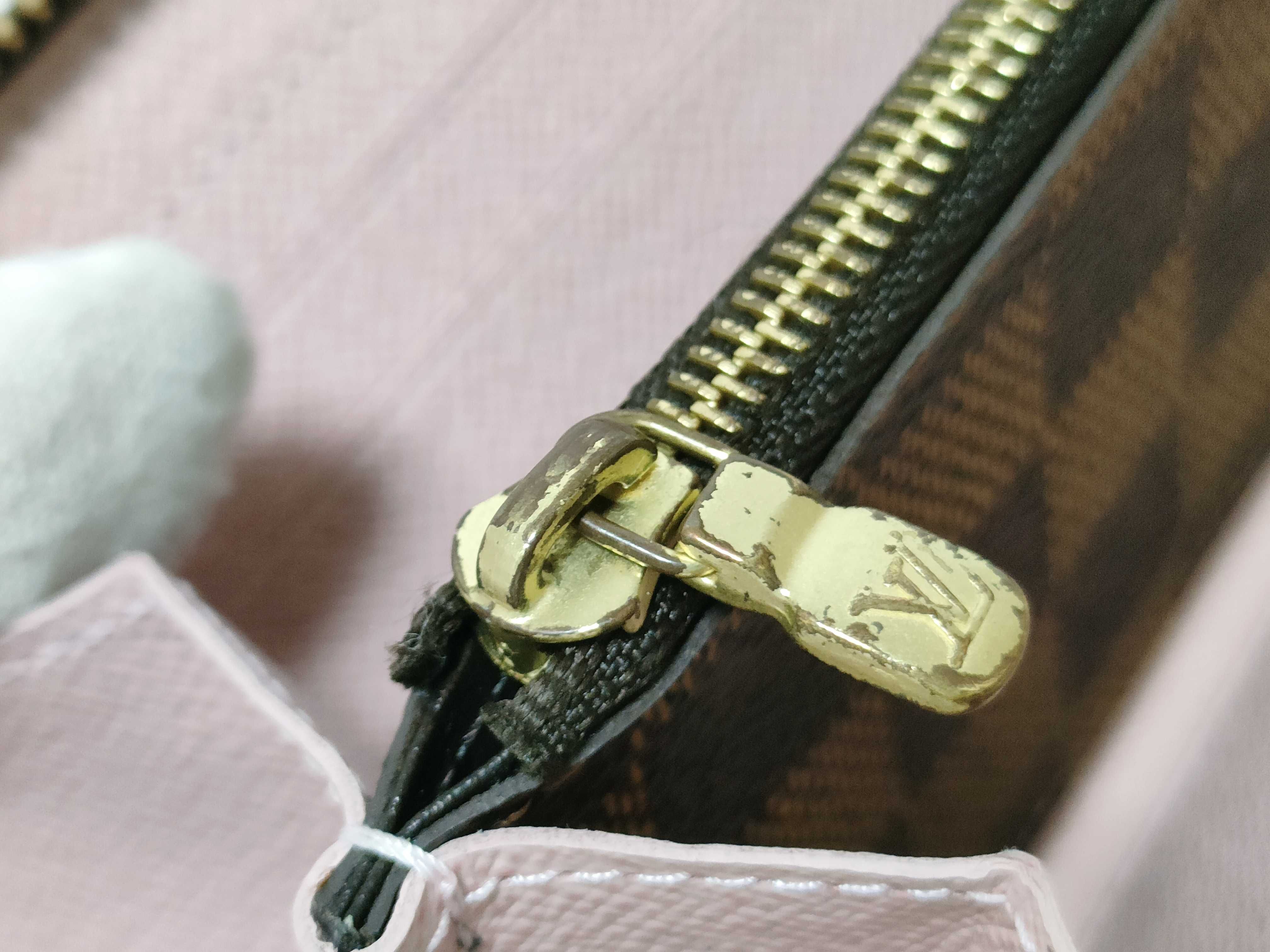 Damier Clemence Rose Ballerine N41626 Wallet — view 15