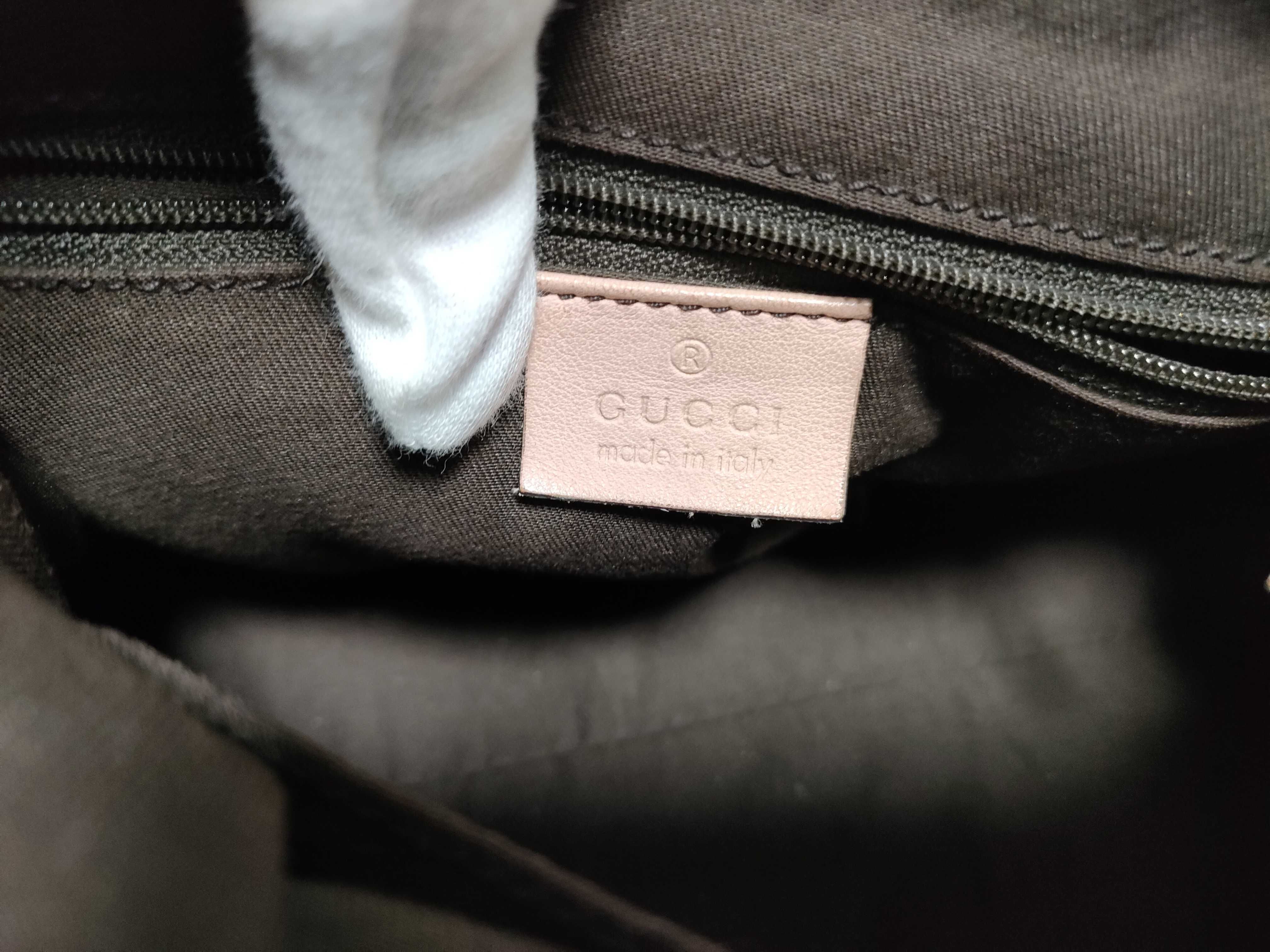 Pink GG Canvas Vintage D-Buckle Wrist Bag (Handbag) — view 15