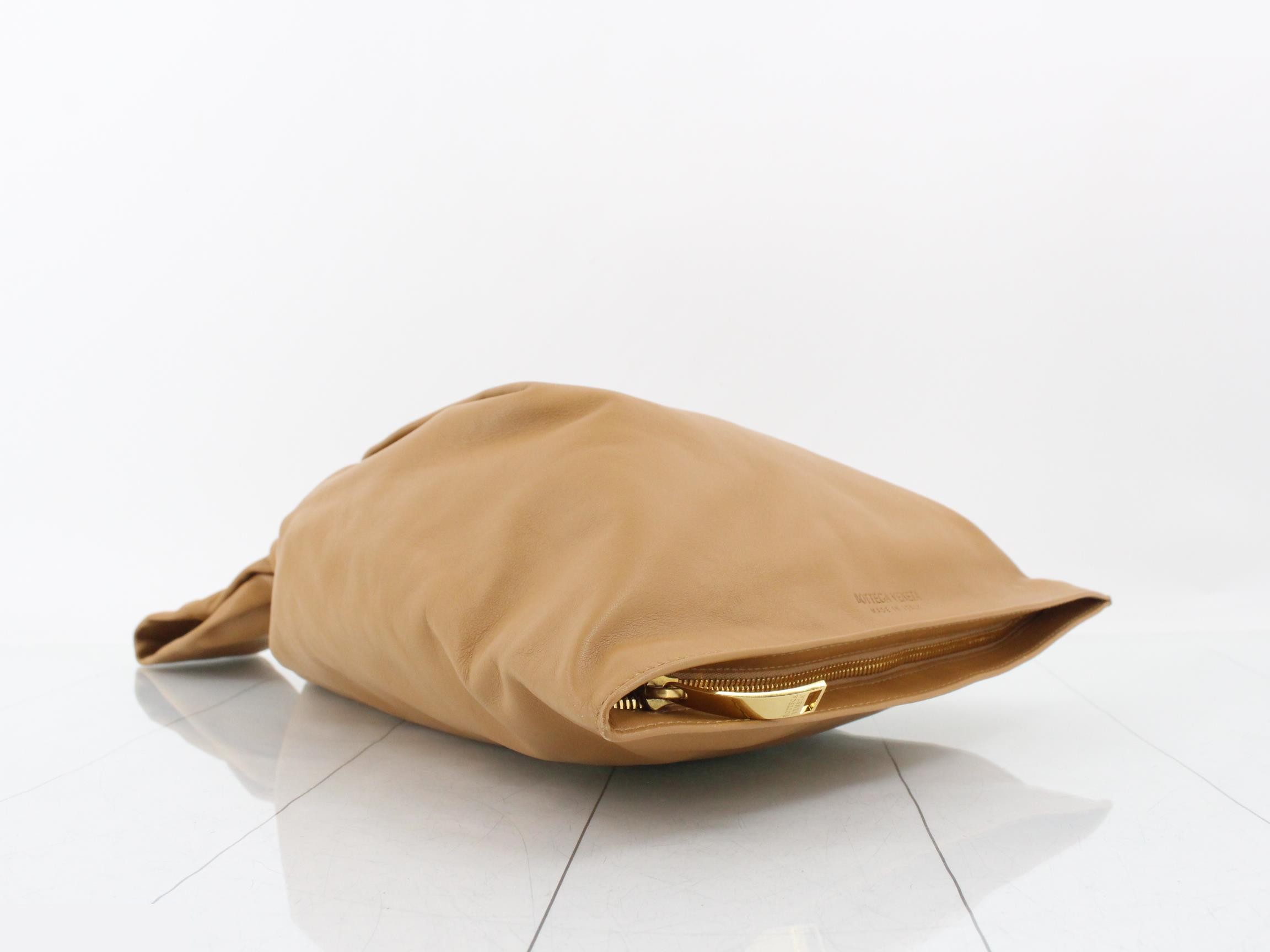 Twist handbag, leather, brown — view 5