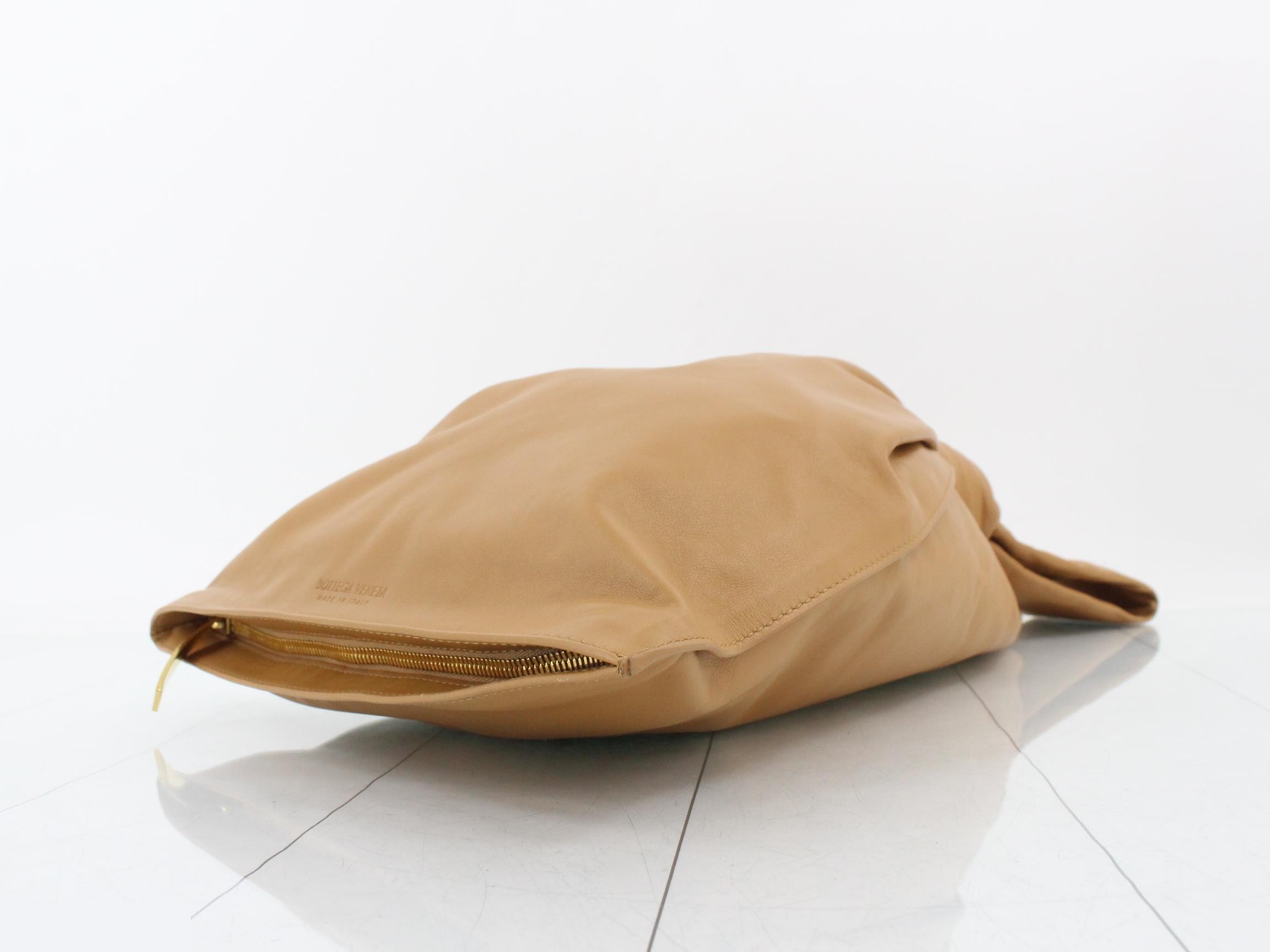 Twist handbag, leather, brown — view 6