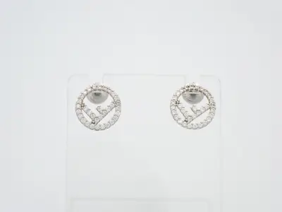 F-is Rhinestone Earrings