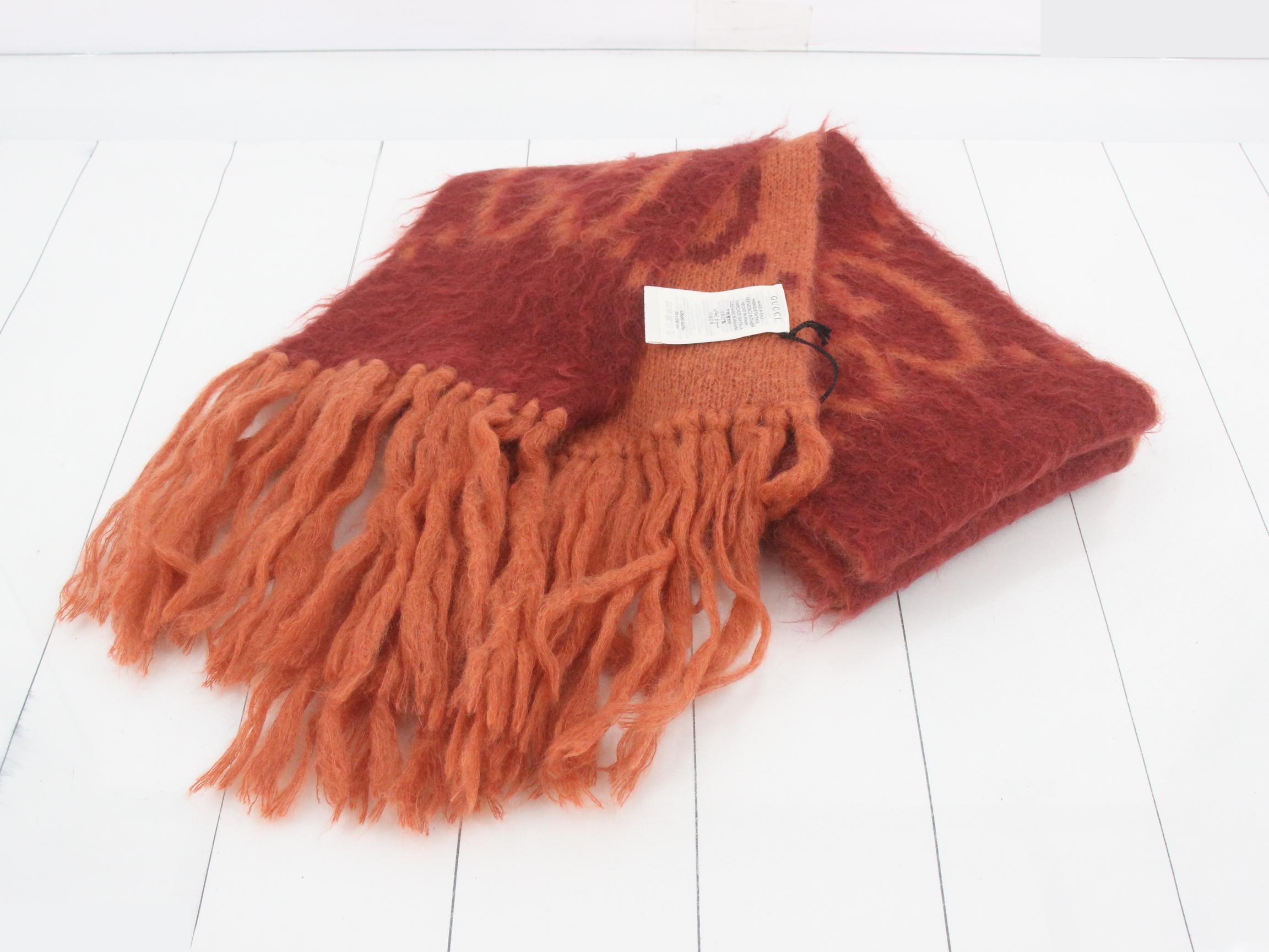Mohair scarf with tags — view 2
