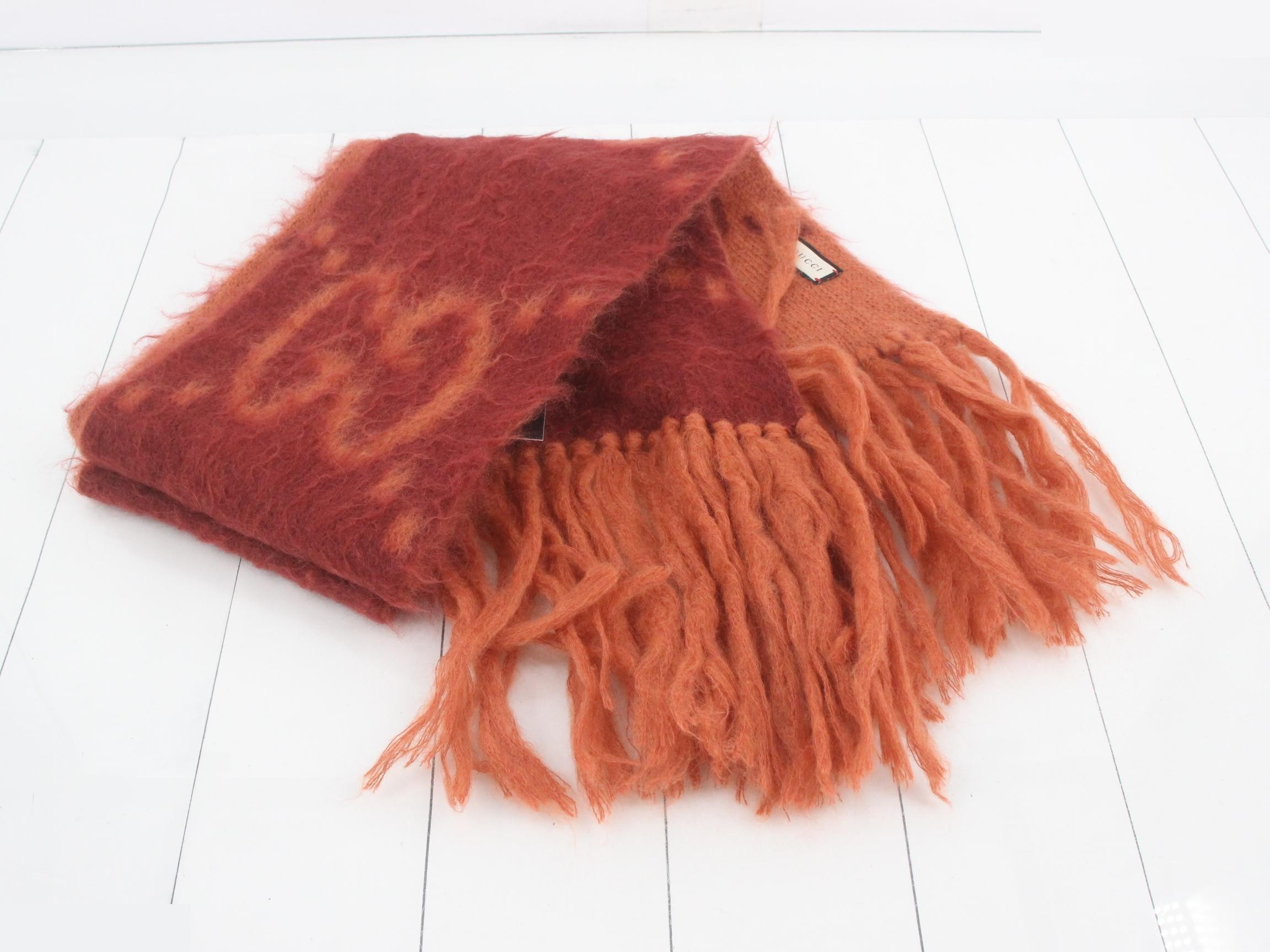 Mohair scarf with tags — view 3