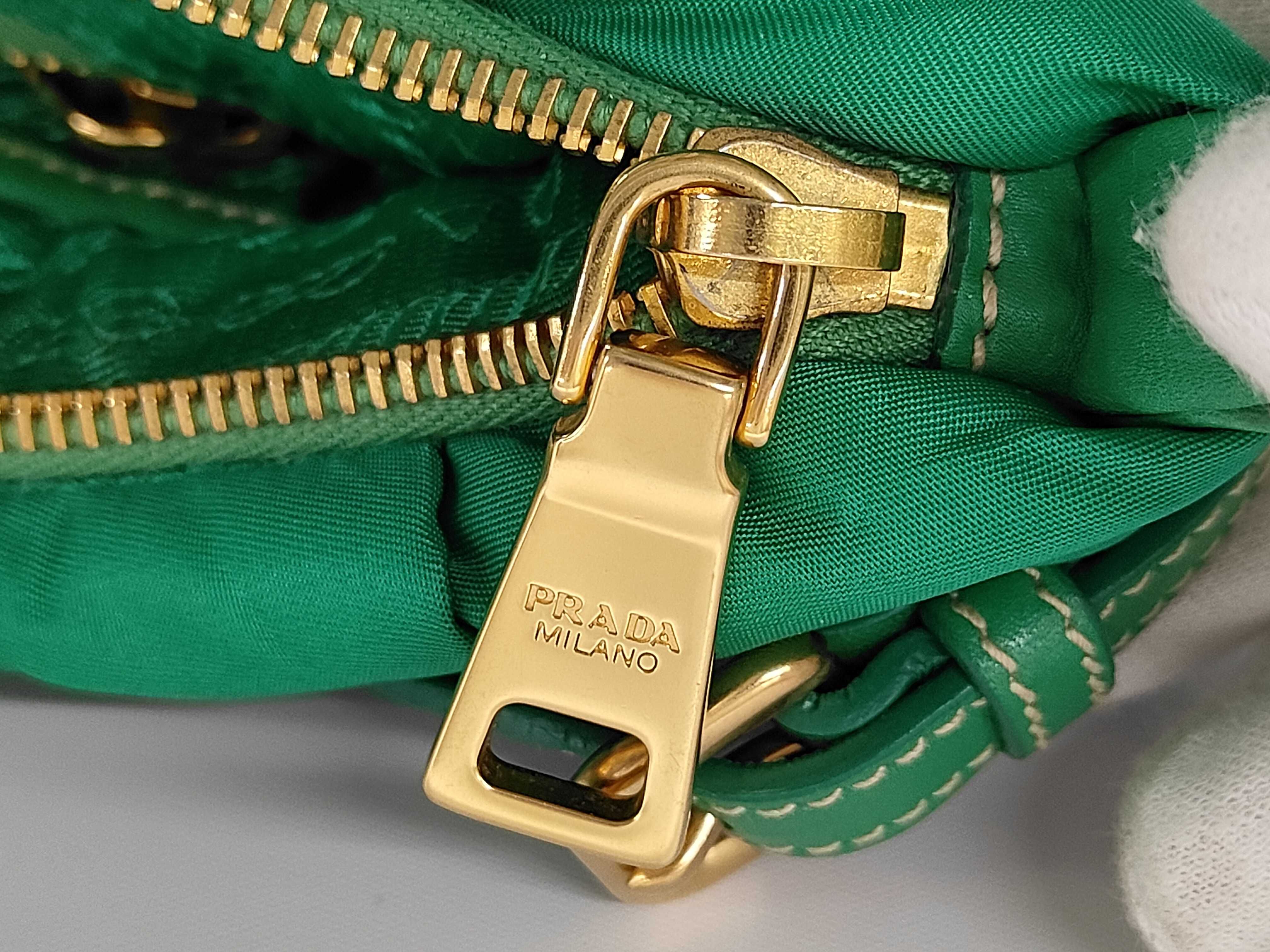 Crispy Nylon Gathered Handbag Aquamarina Handbag — view 13