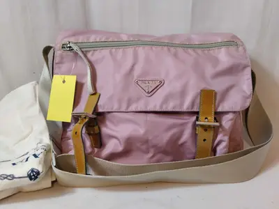 Nylon Shoulder Bag Pink Shoulder Bag
