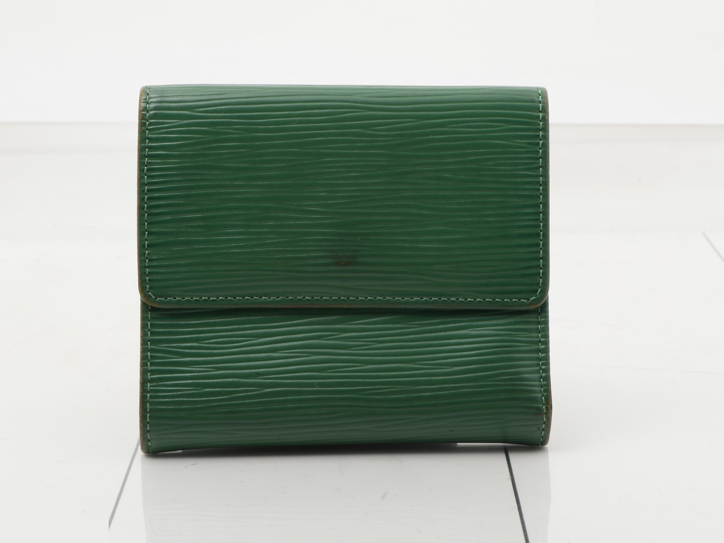 Tri-fold wallet, green — view 2