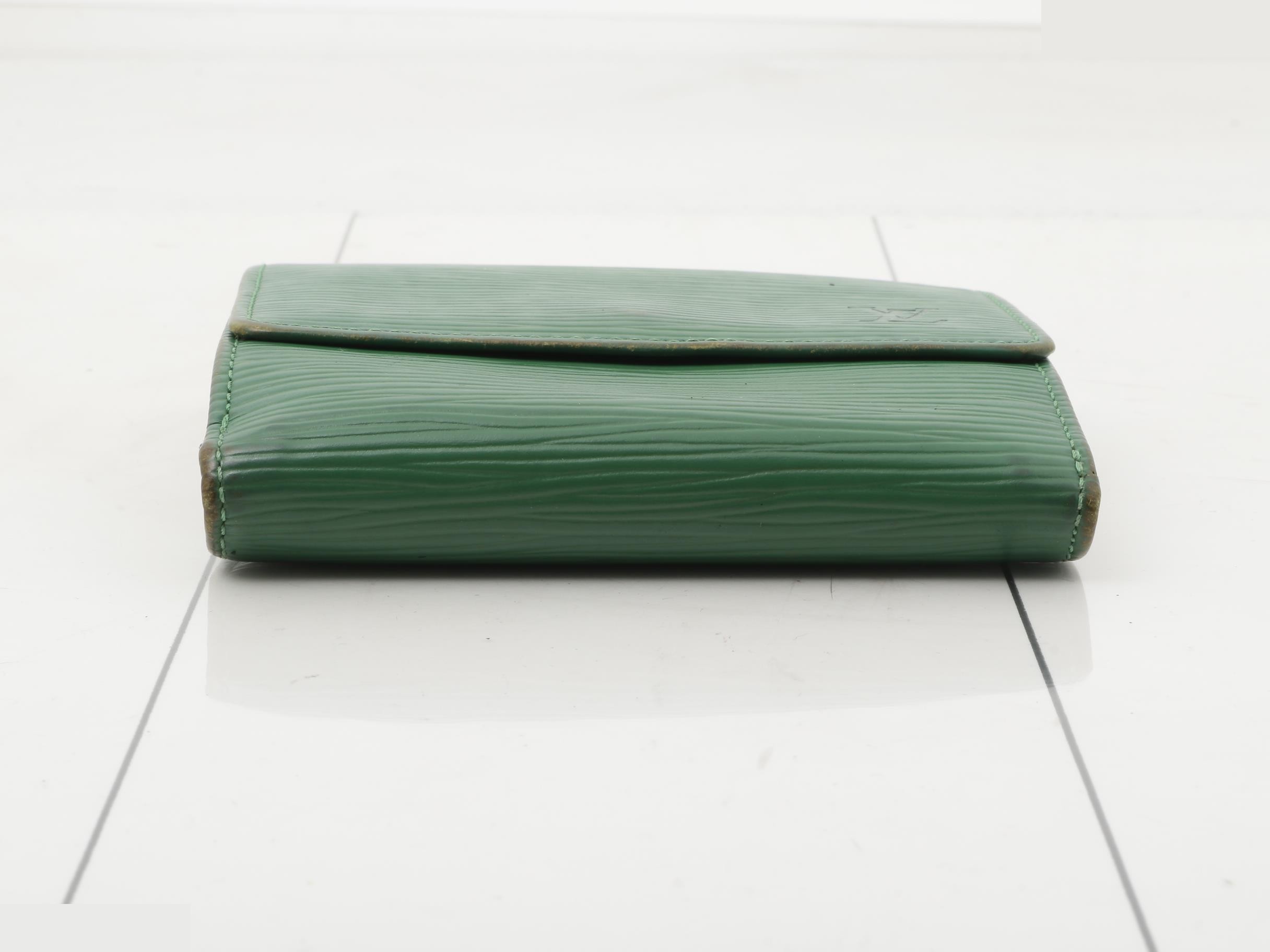 Tri-fold wallet, green — view 3