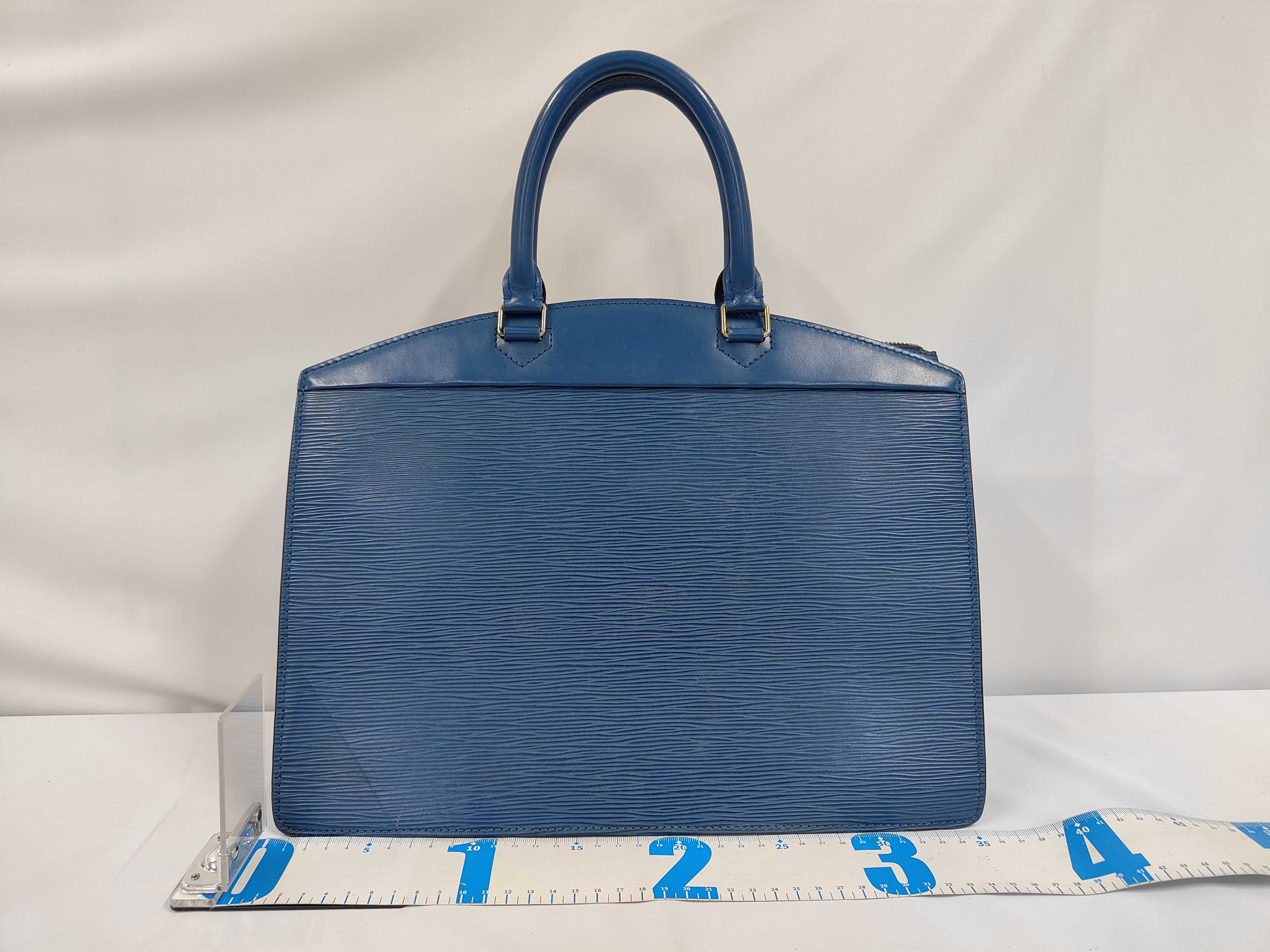 Epi Leather Handbag (Blue) — view 2