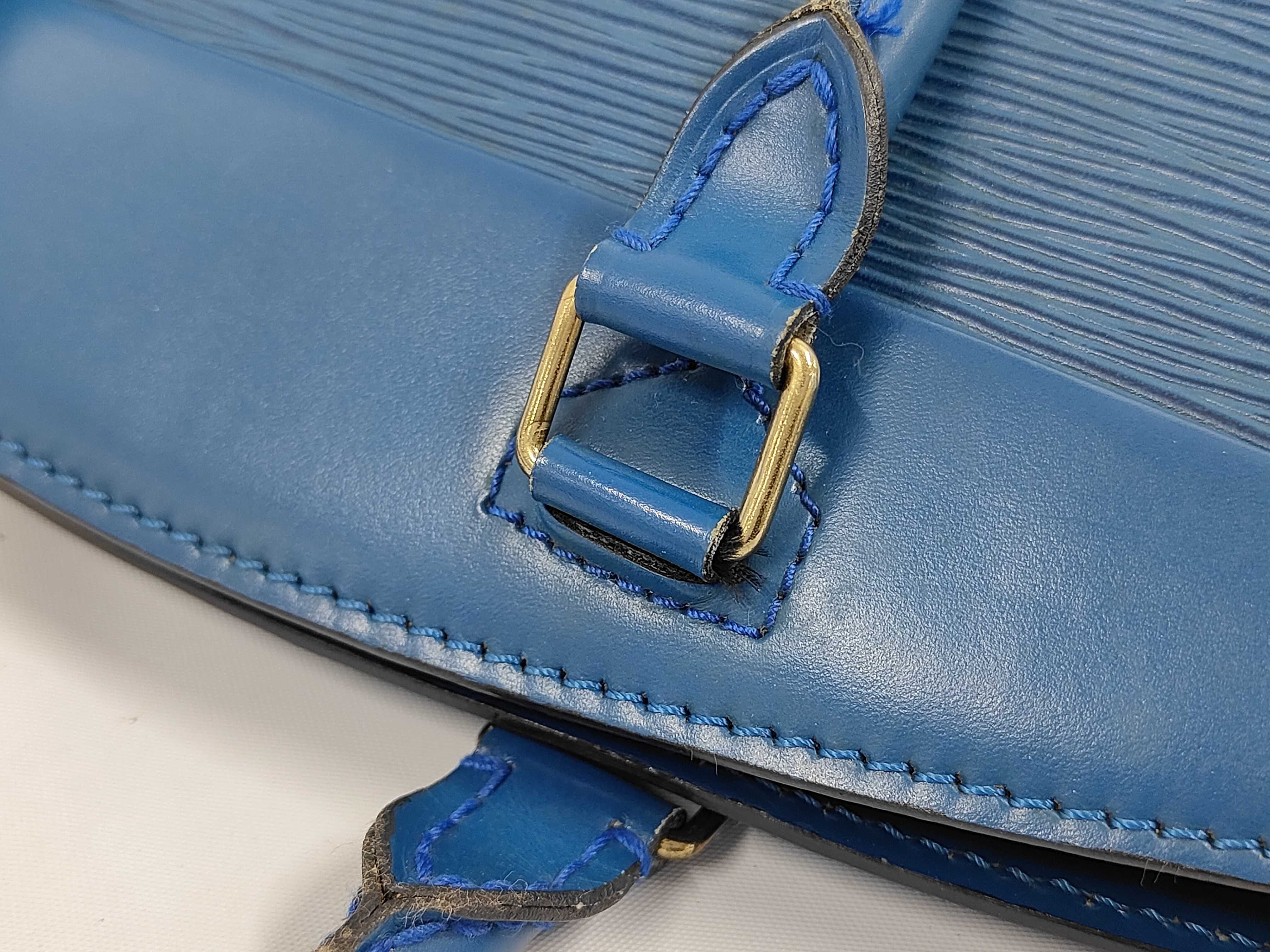 Epi Leather Handbag (Blue) — view 6