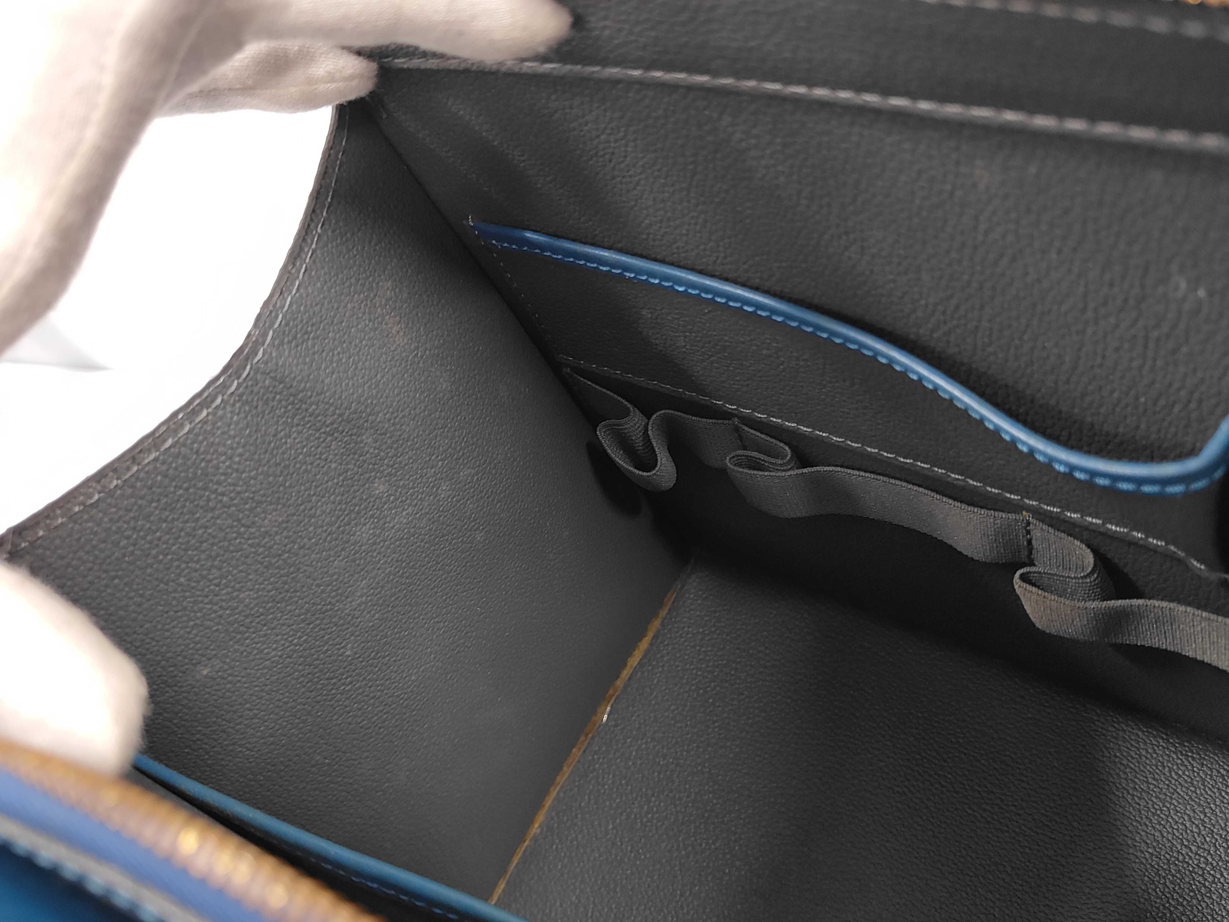 Epi Leather Handbag (Blue) — view 9